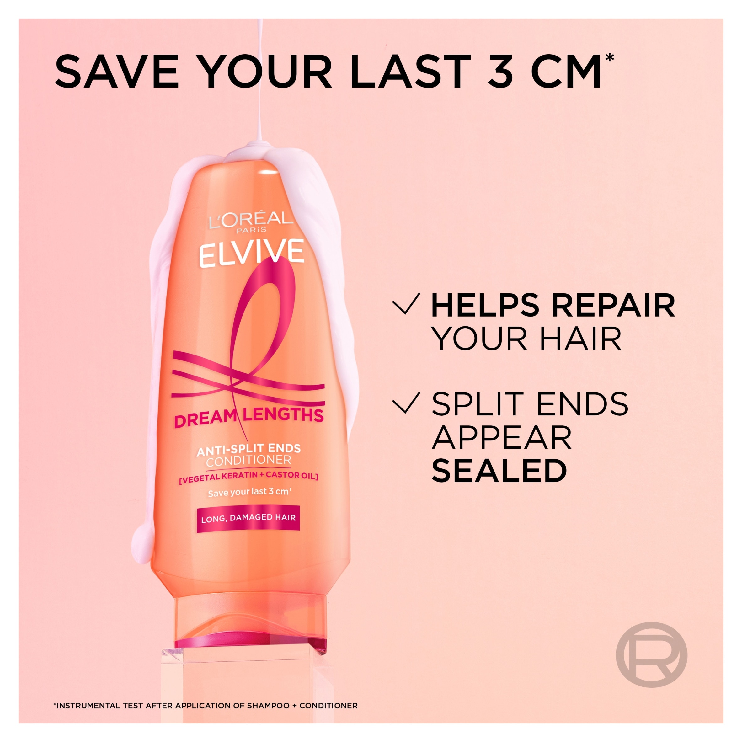 L'Oreal Elvive Dream Lengths Anti-Split Ends Conditioner 300Ml thumbnail 5