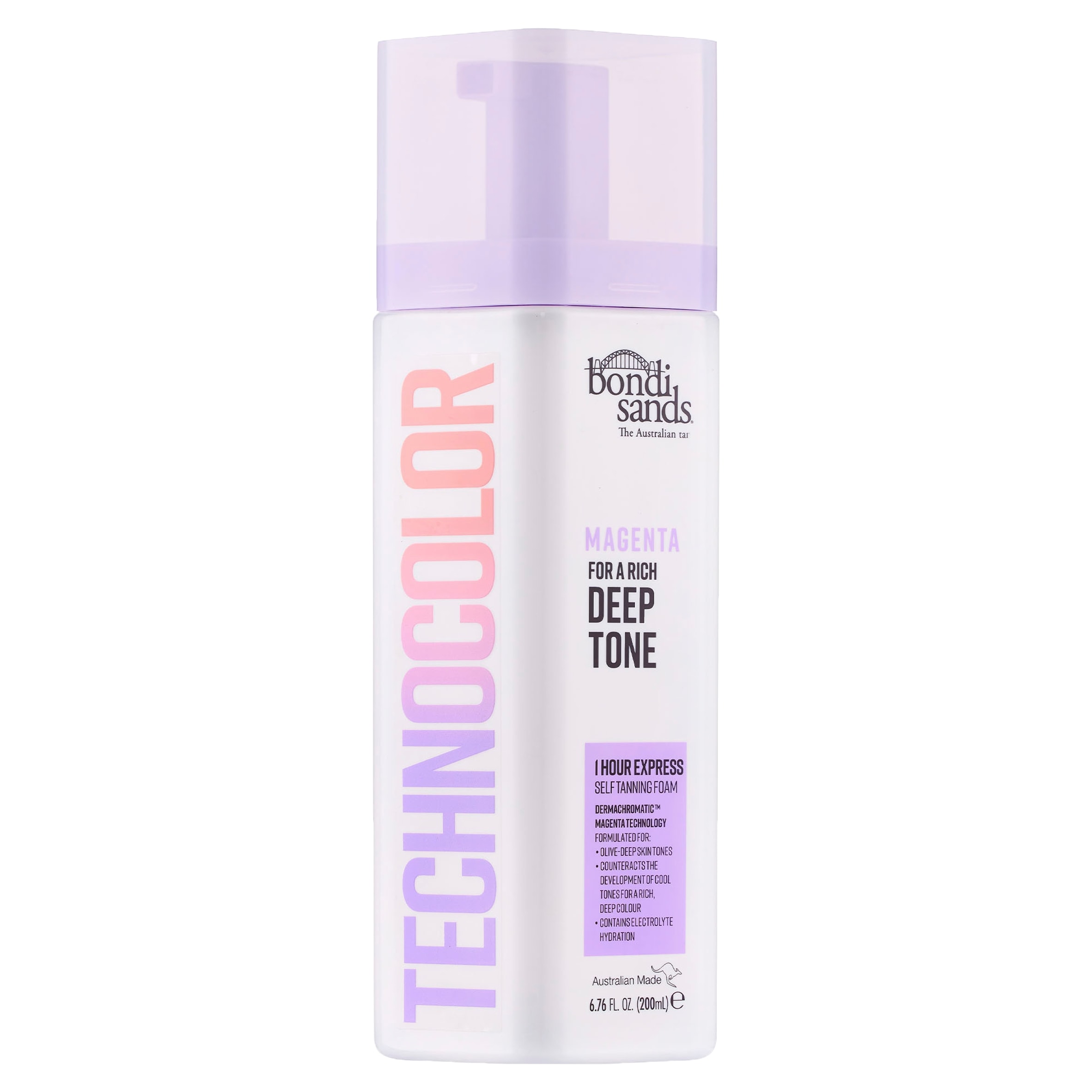 Bondi Sands Technocolor 1 Hour Express Self Tanning Foam Magenta 200Ml