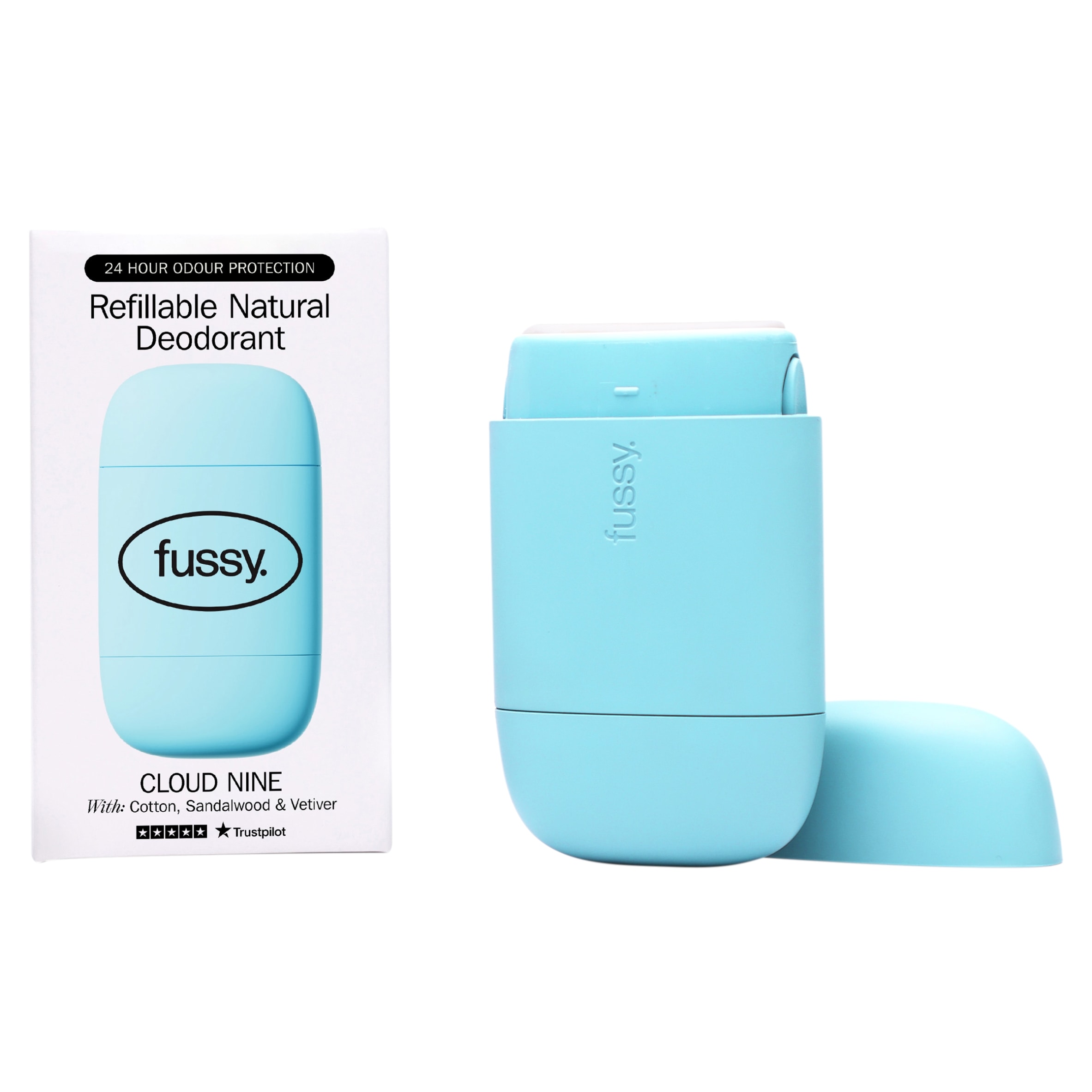 Fussy Refillable Natural Deodorant Cloud Nine