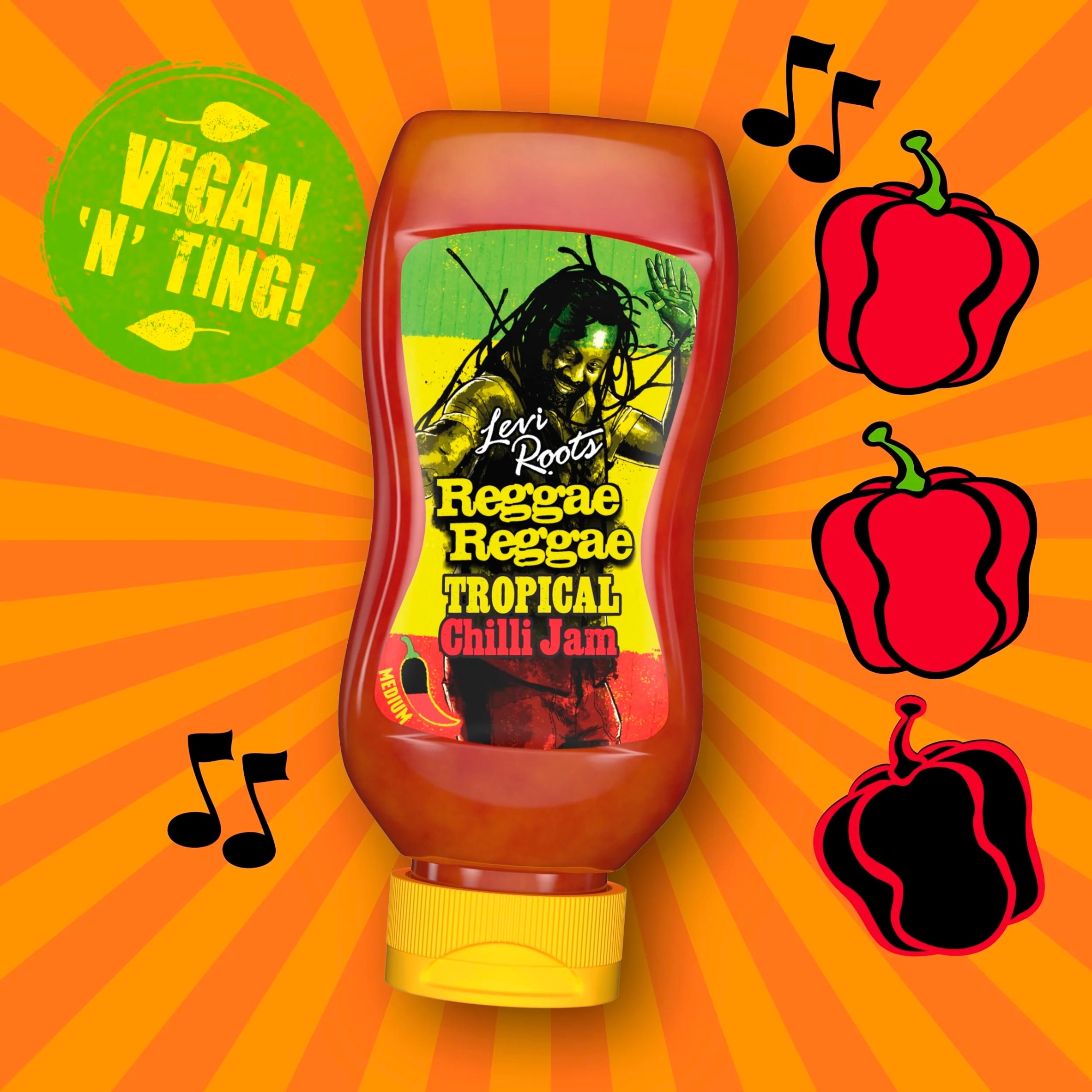 Levi Roots Reggae Reggae Tropical Chilli Jam 300g thumbnail 2