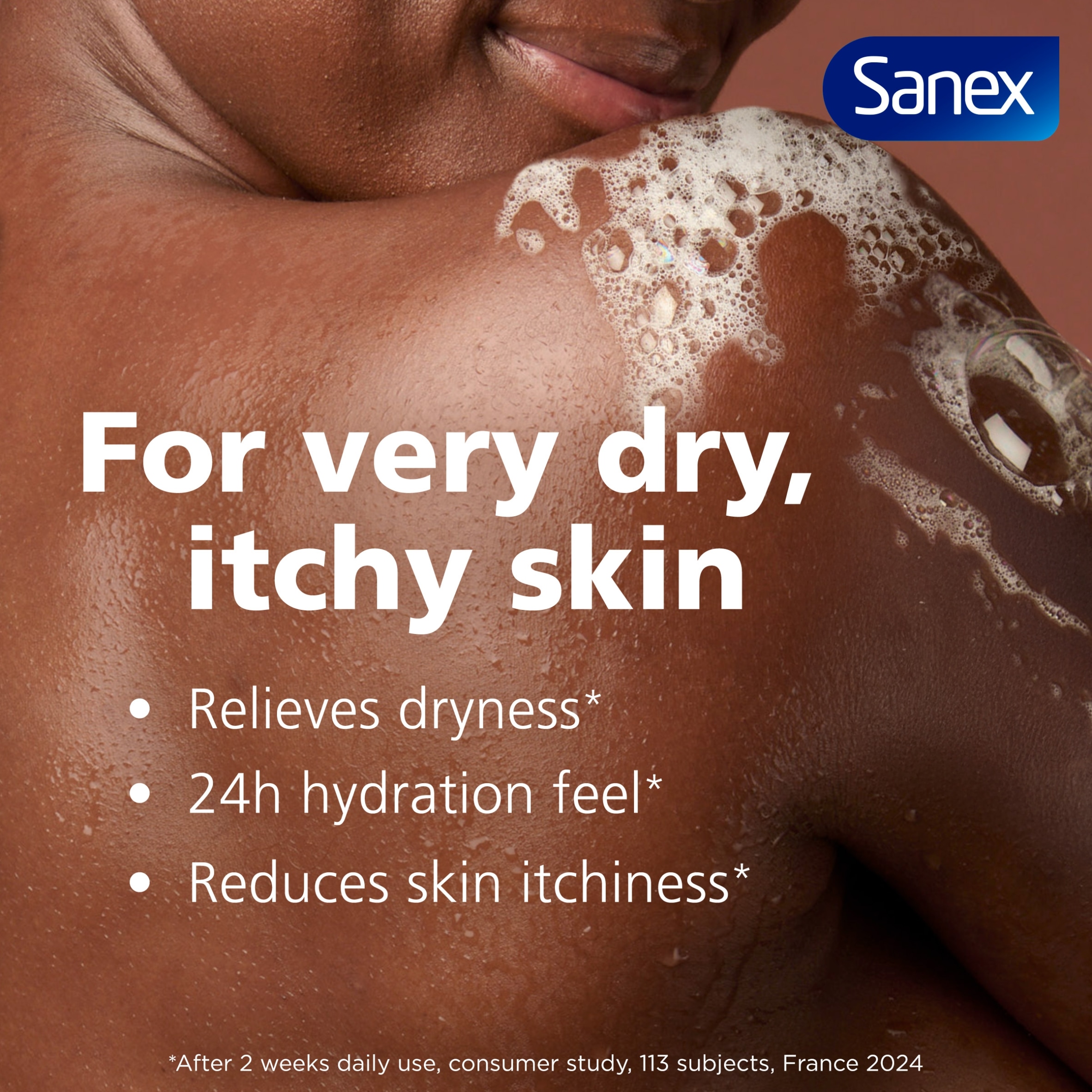 Sanex Expert Skin Health+ Skin Therapy Anti Dryness Shower Gel Body Wash 450ml thumbnail 2
