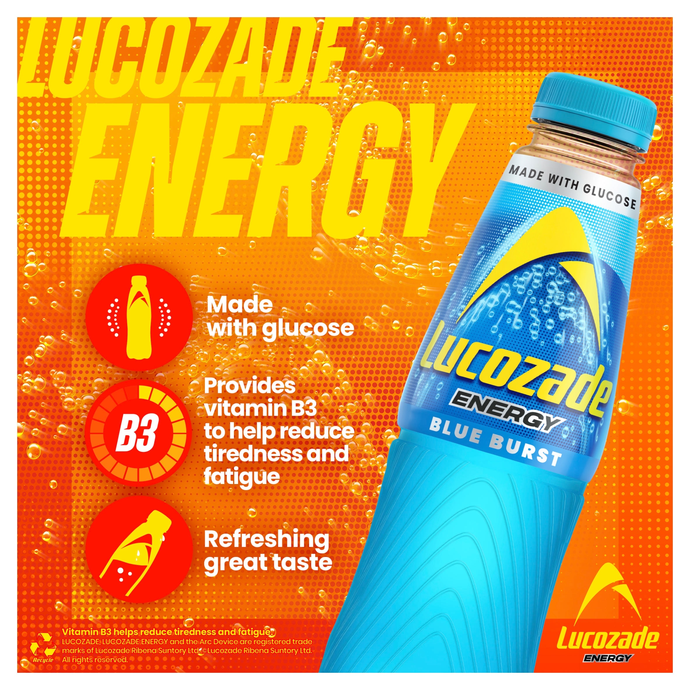 Lucozade Energy Drink Blue Burst 900ml thumbnail 2