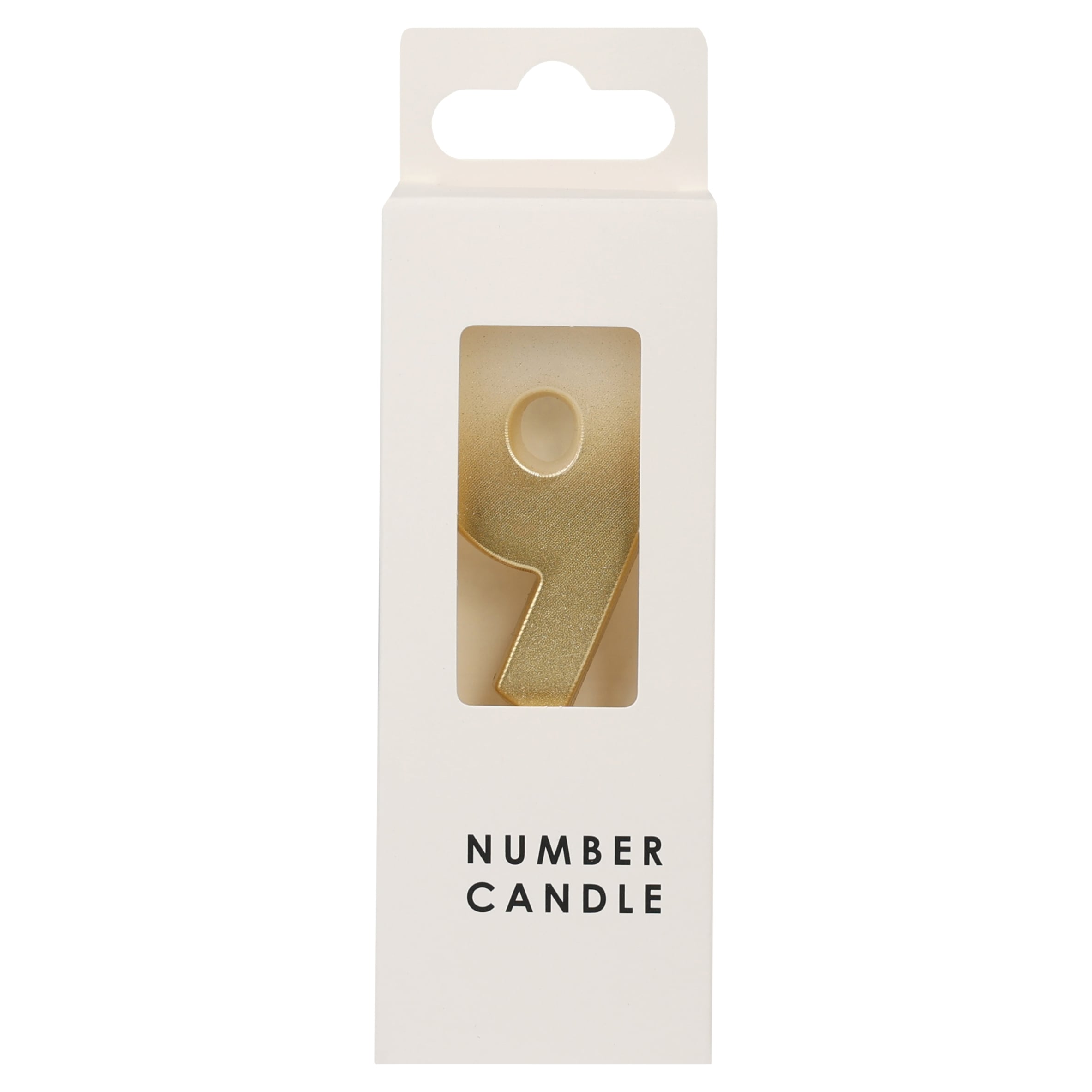 Table Fun Gold Numerical Candle No. 9 - GOLD