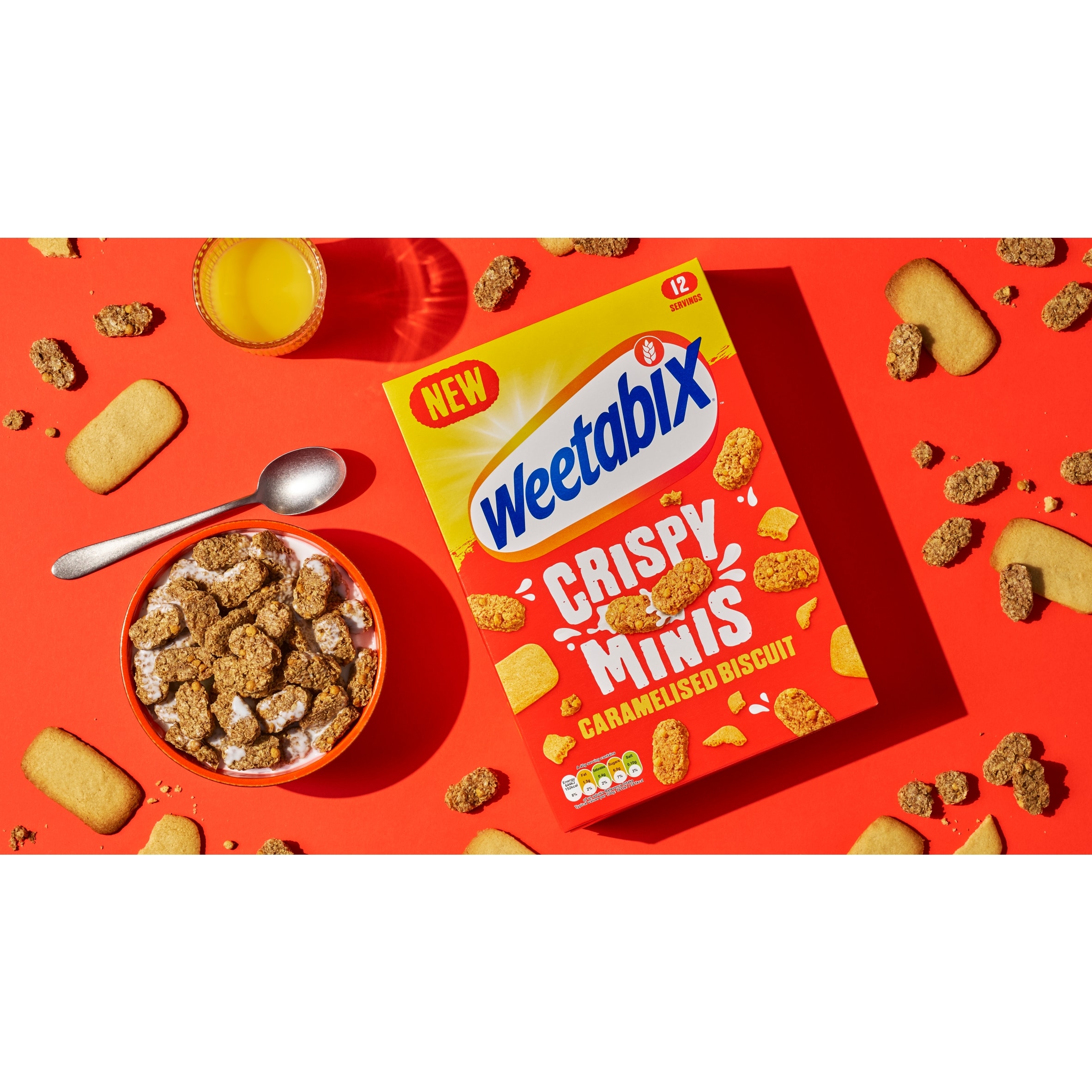 Weetabix Crispy Minis Caramelised Biscuit Cereal 500g thumbnail 2