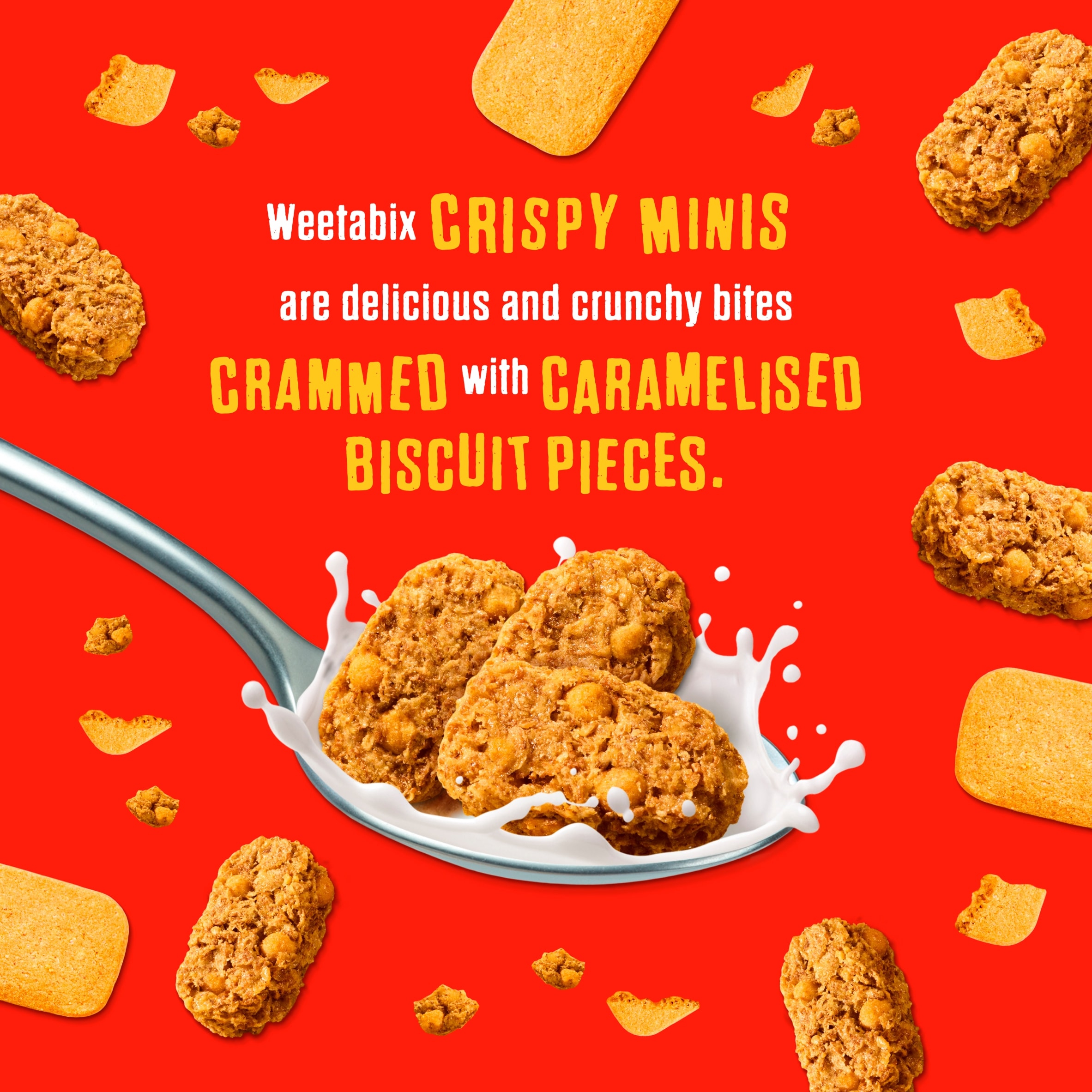 Weetabix Crispy Minis Caramelised Biscuit Cereal 500g thumbnail 5