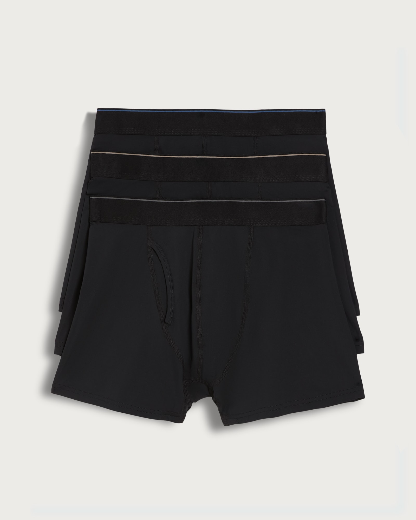 F&F 3-Pack Microfibre Trunks in Black