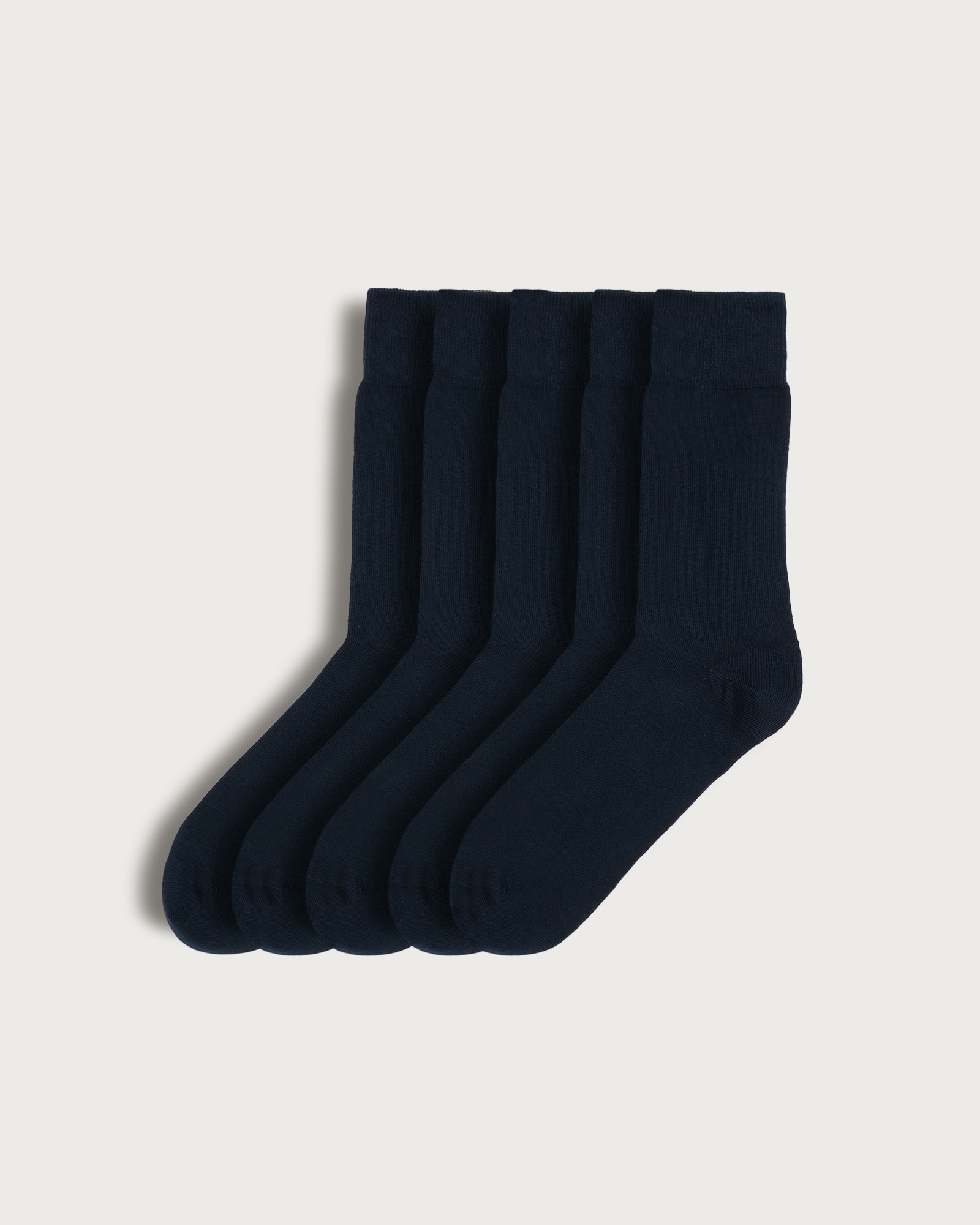 F&F 5-Pack Cotton Rich Ankle Socks  in Navy
