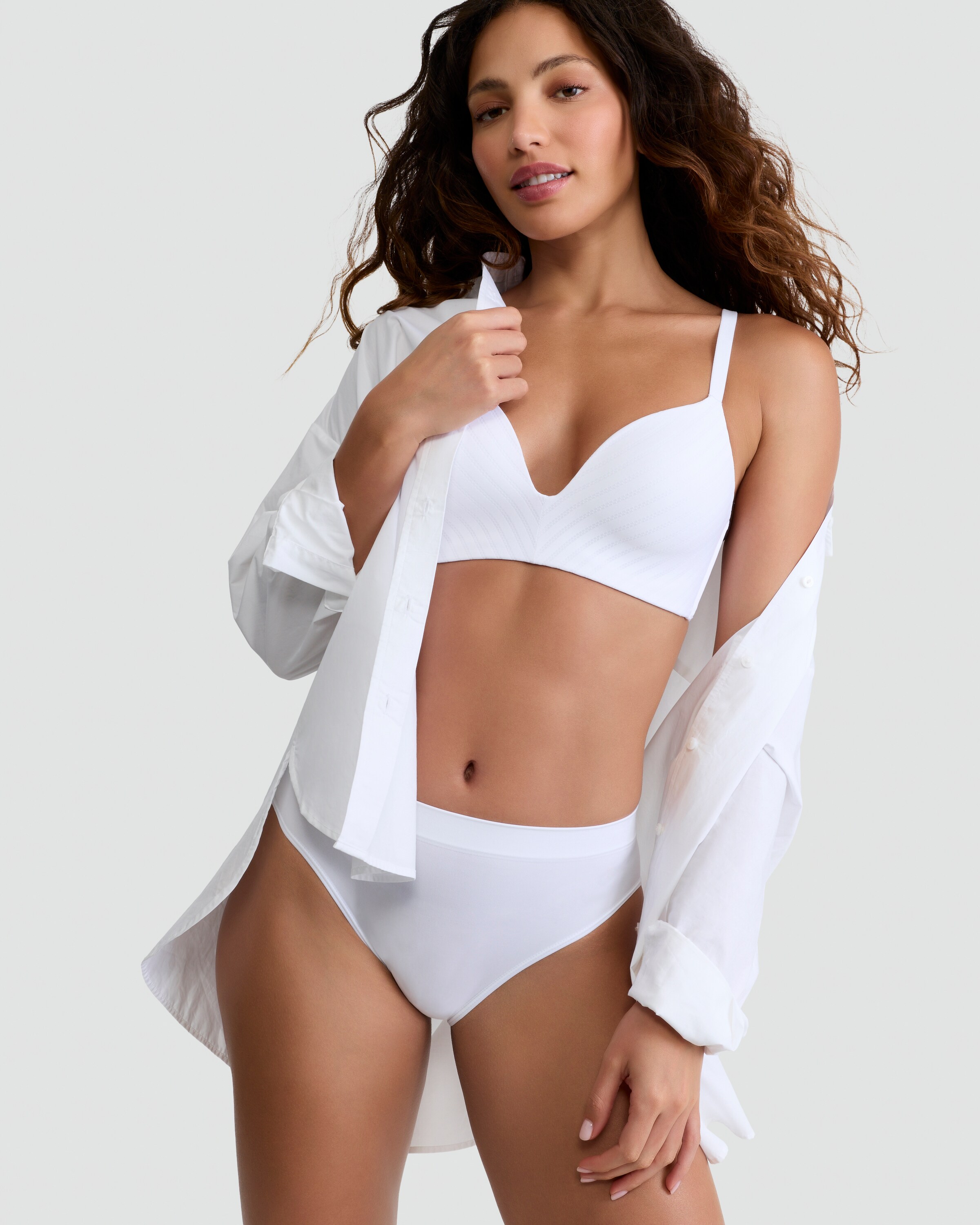 F&F 2-Pack Contour High Leg Seamfree Knickers  in Nude thumbnail 2