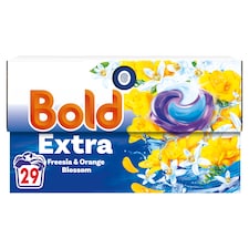 Bold Extra Washing Liquid Pods Freesia & Orange Blossom 29 washes 643.8g