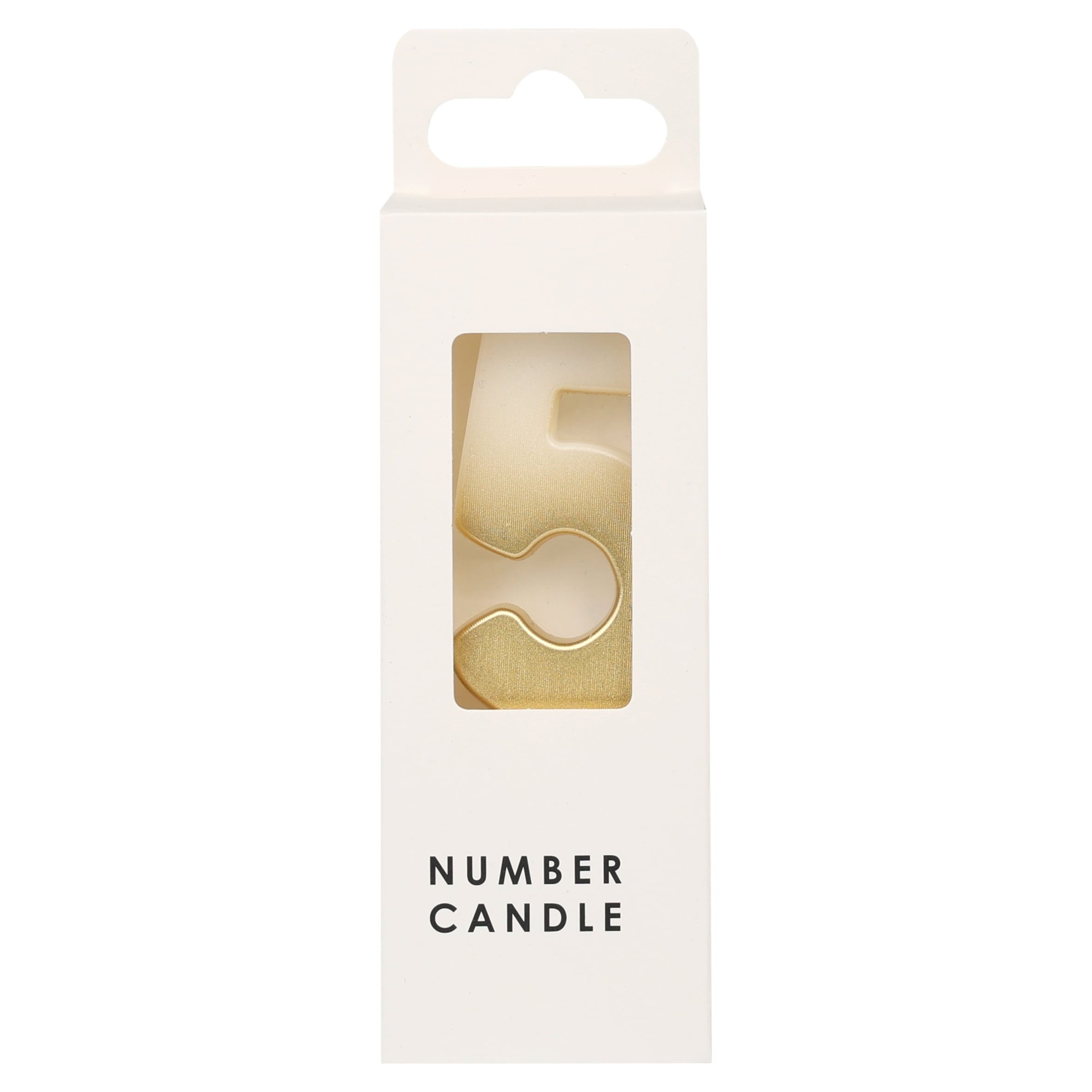 Table Fun Gold Numerical Candle No.5 - GOLD