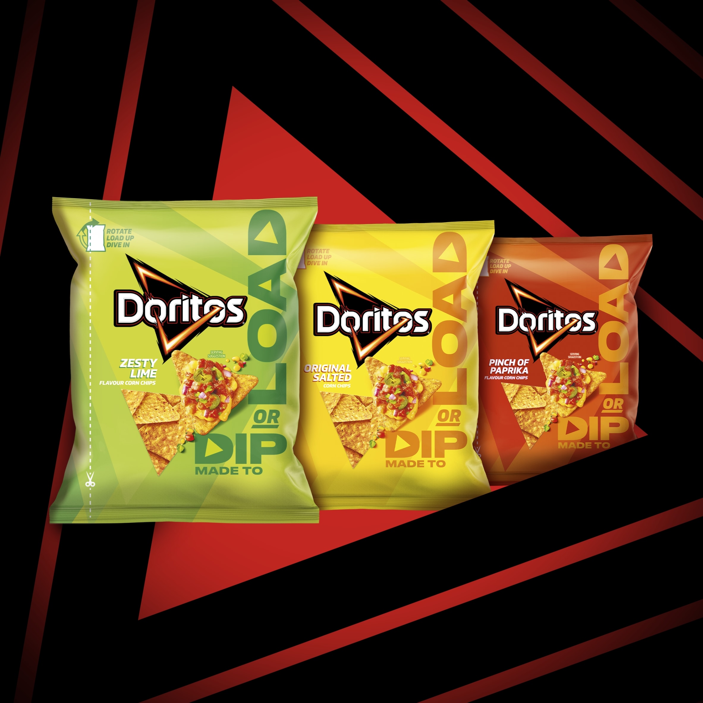 Doritos Dip or Load Zesty Lime Sharing Crisps 230g thumbnail 4