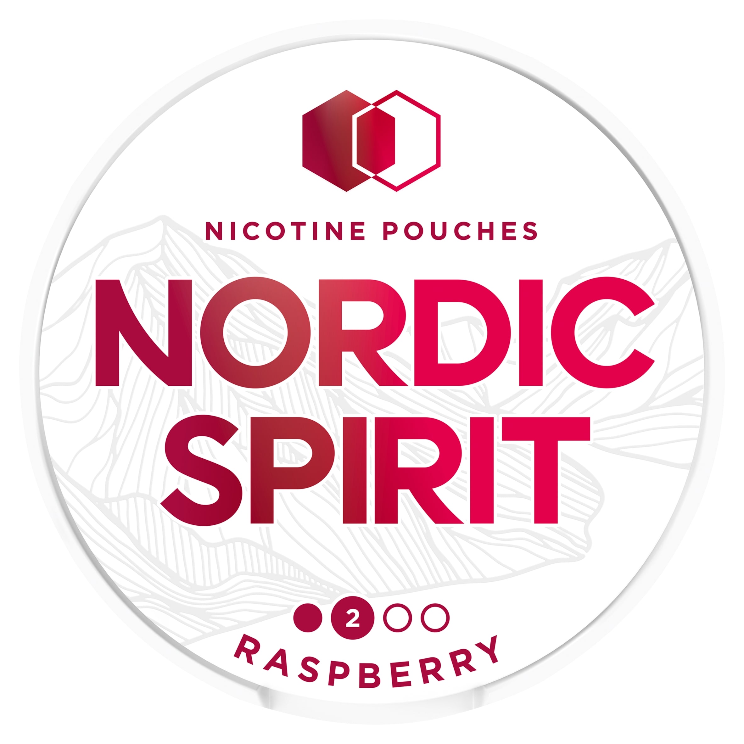 Nordic Spirit Raspberry Tobacco Free Nicotine Pouches Regular 20 Pack 6mg 14g
