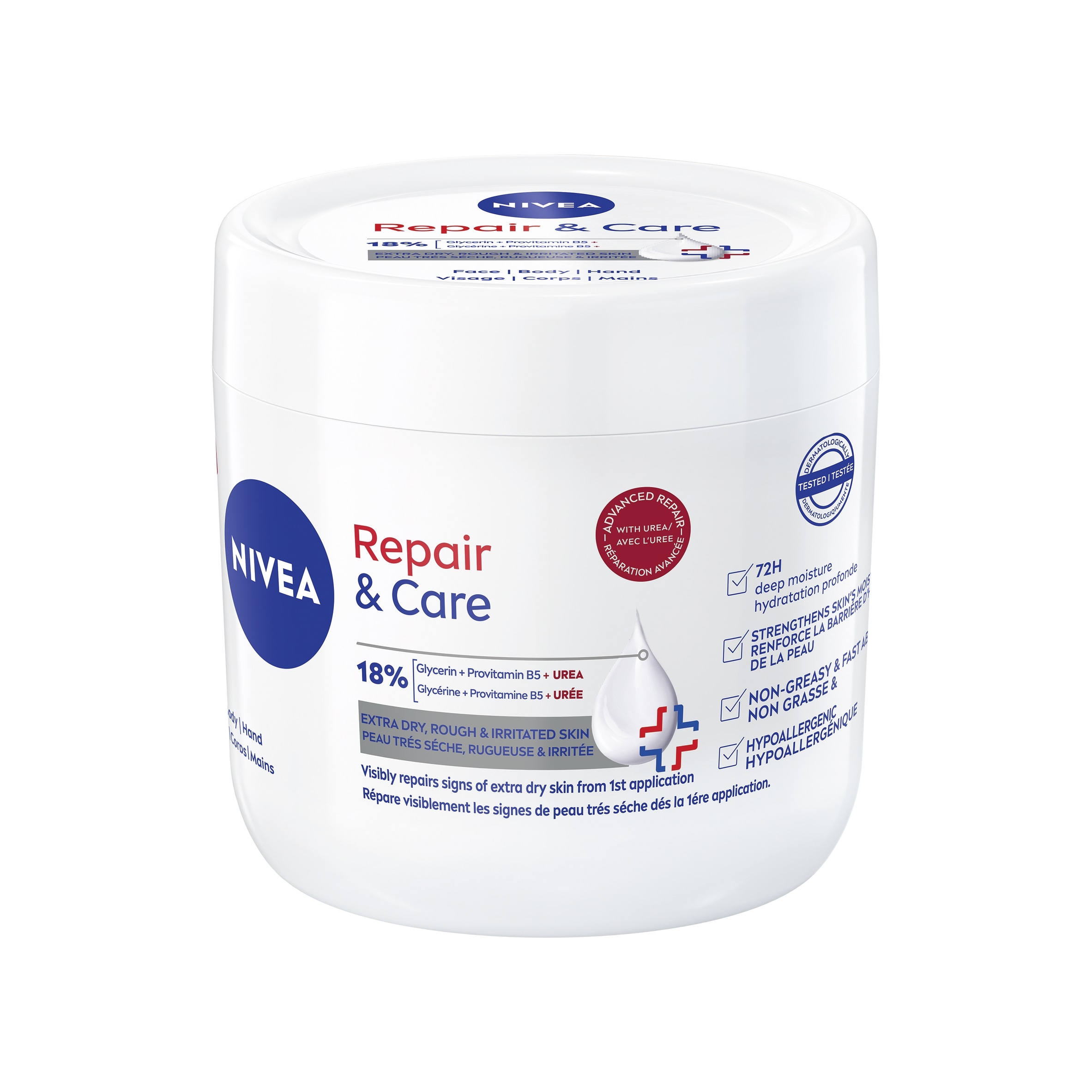 NIVEA Repair & Care Moisturiser Very Dry & Rough Skin 400ml