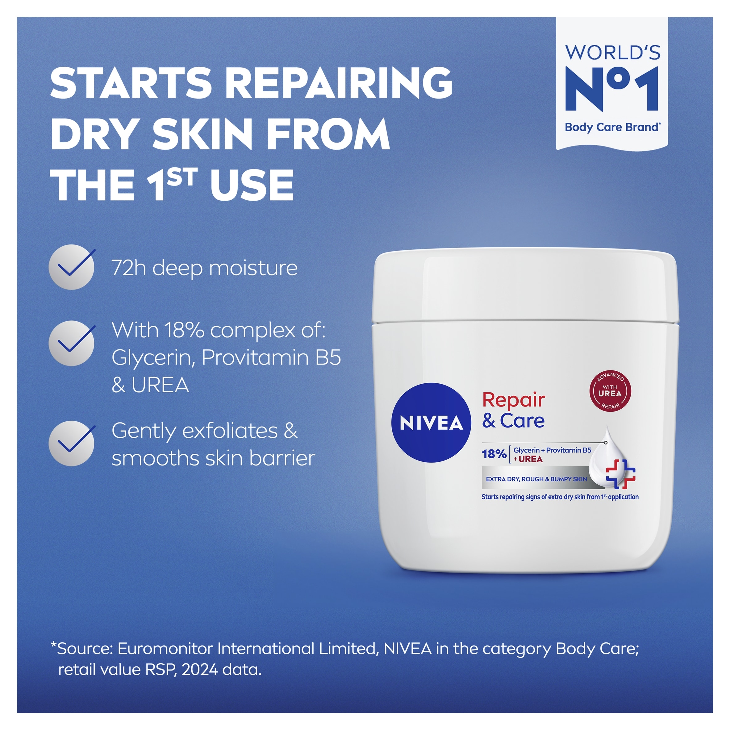 NIVEA Repair & Care Moisturiser Very Dry & Rough Skin 400ml thumbnail 5