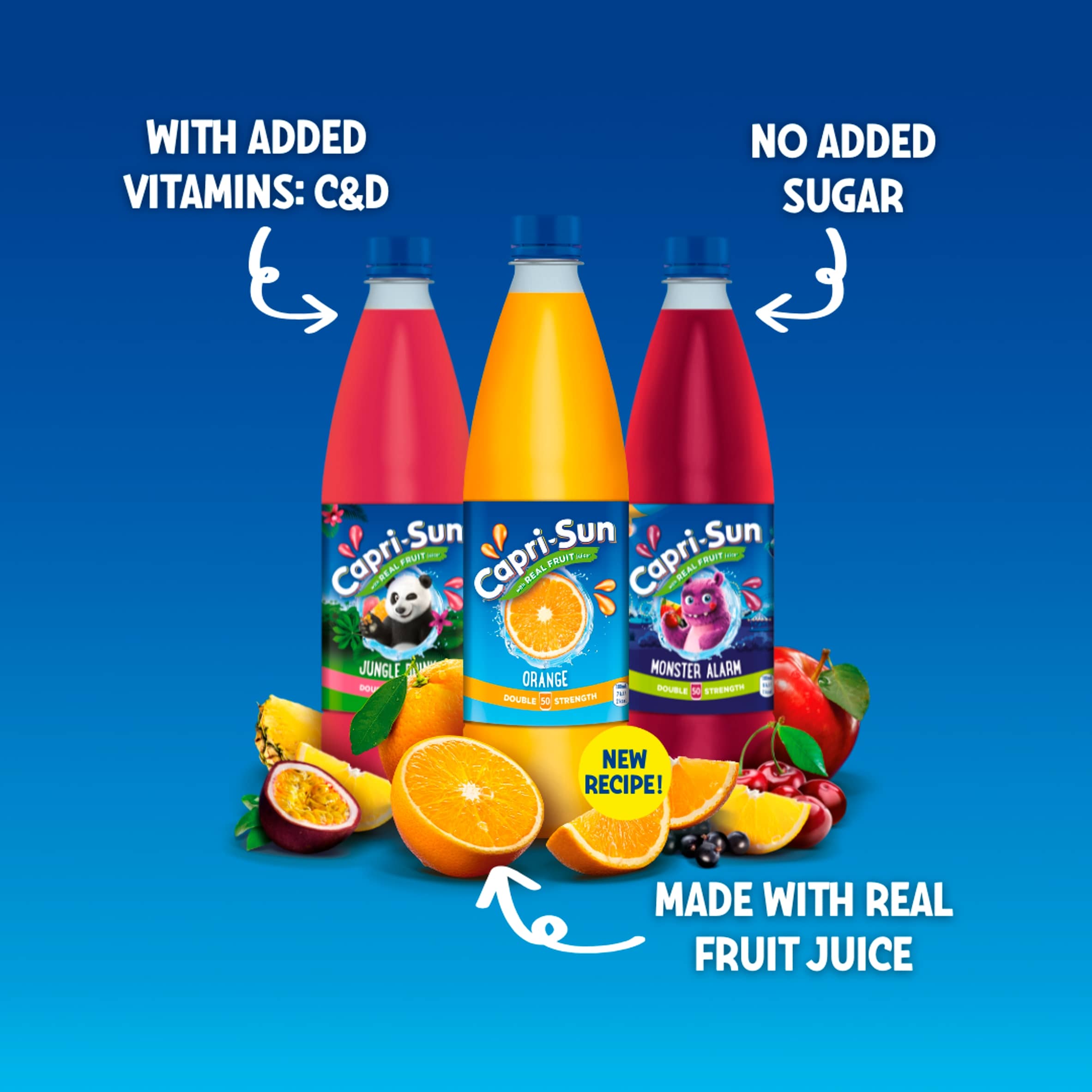 Capri-Sun Double Strength Orange Squash 1L thumbnail 2