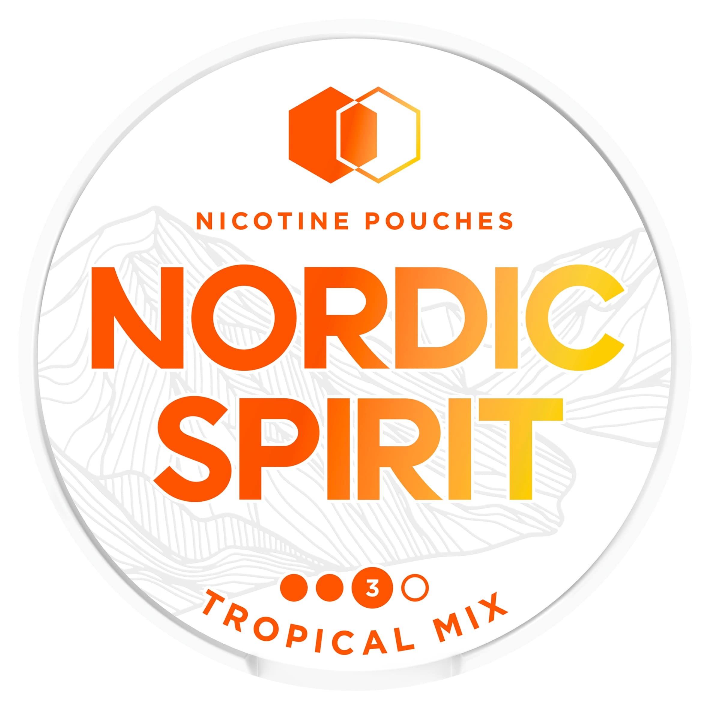 Nordic Spirit Tropical Mix Tobacco Free Nicotine Pouches Strong 20 Pack 9mg 14g