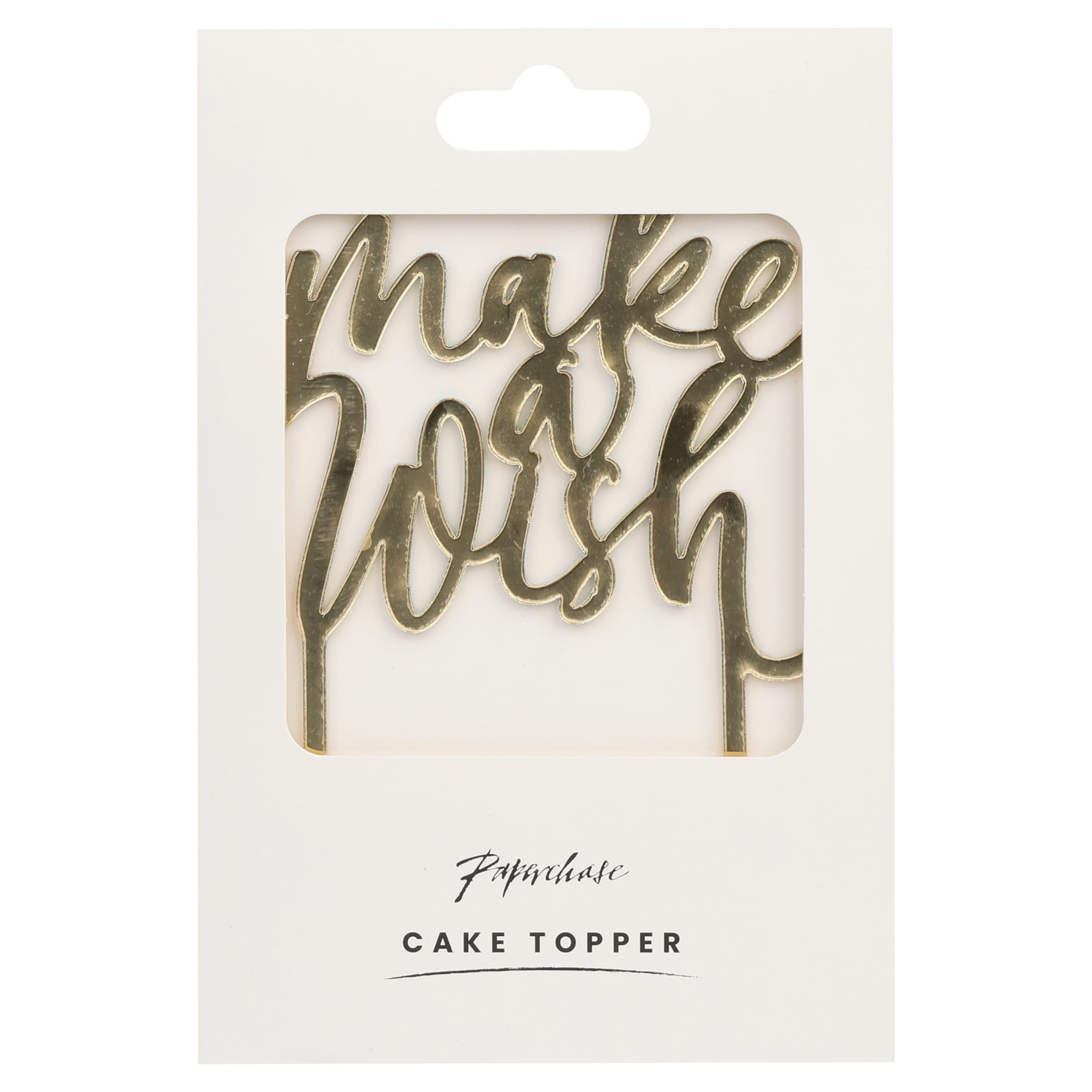 Paperchase cake Topper Gold