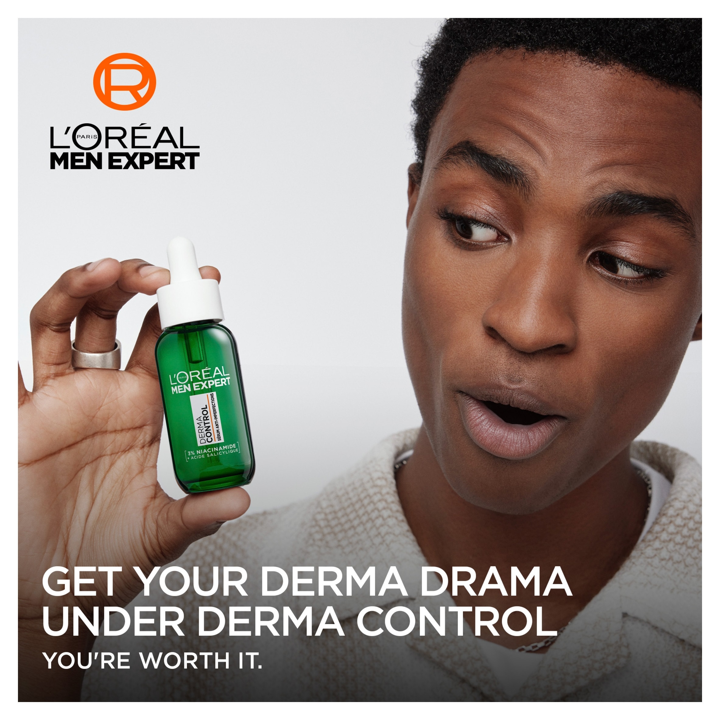 L'Oreal Men Expert Derma Control Niacinamide Anti-Blemish Serum 30ml thumbnail 2