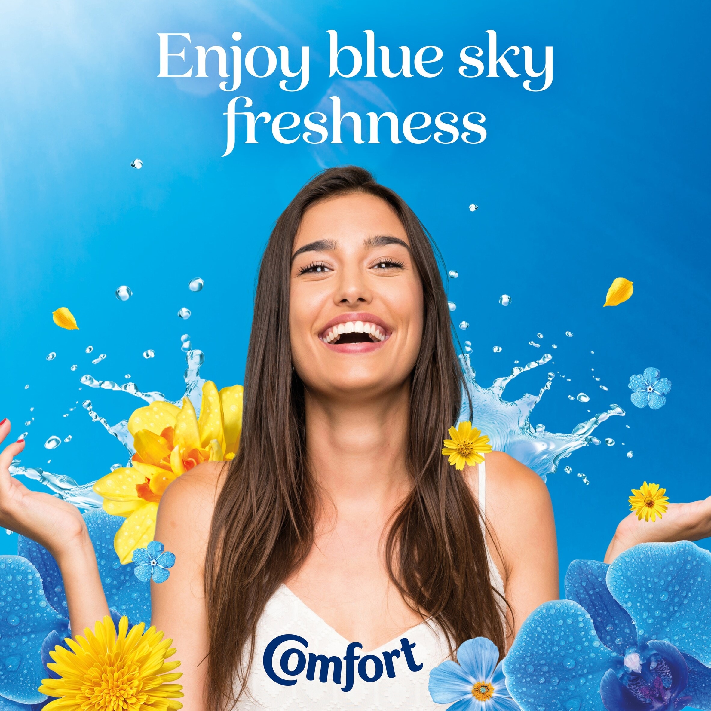 Comfort Fabric Conditioner Blue Skies 80 Washes 2400ml thumbnail 3