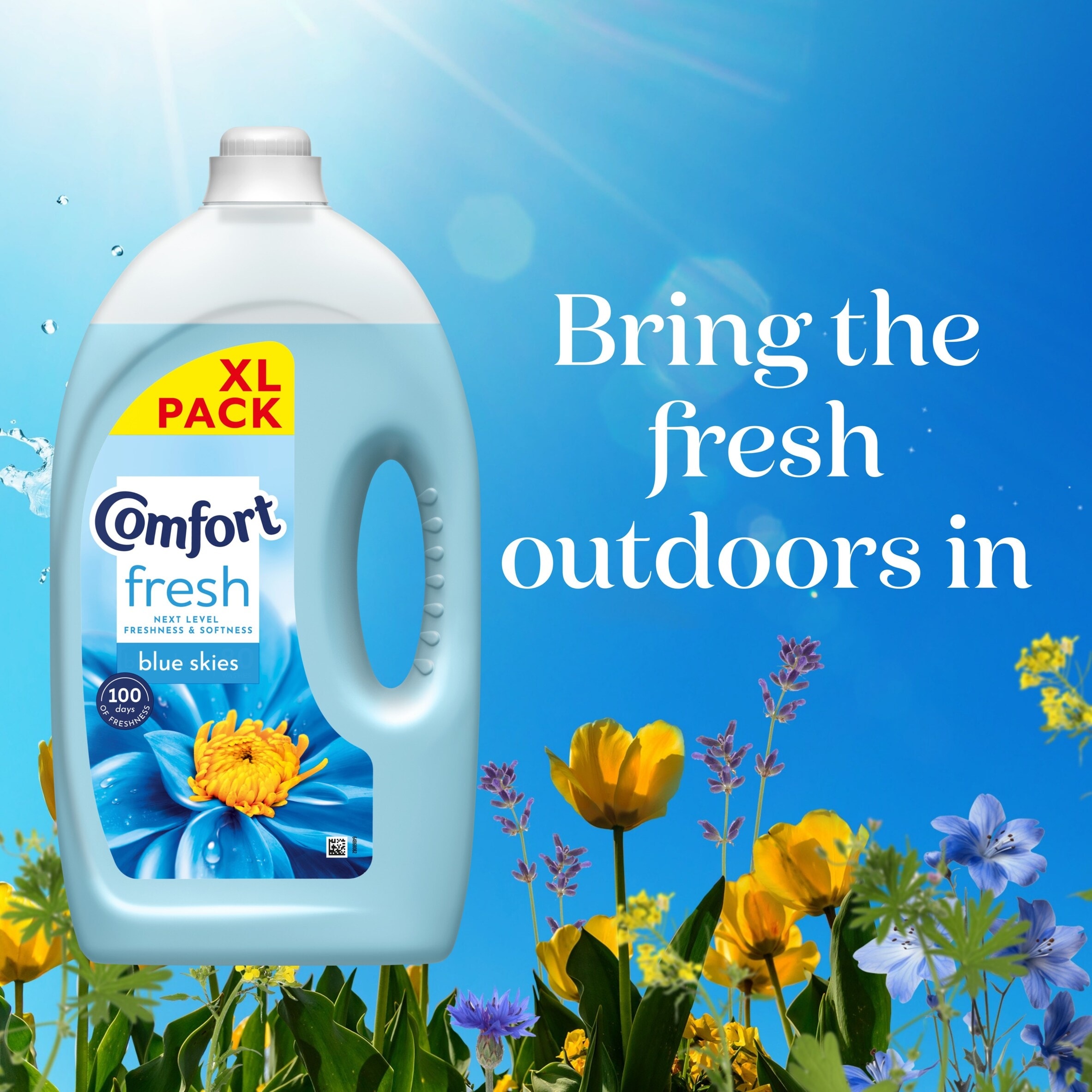 Comfort Fabric Conditioner Blue Skies 80 Washes 2400ml thumbnail 4
