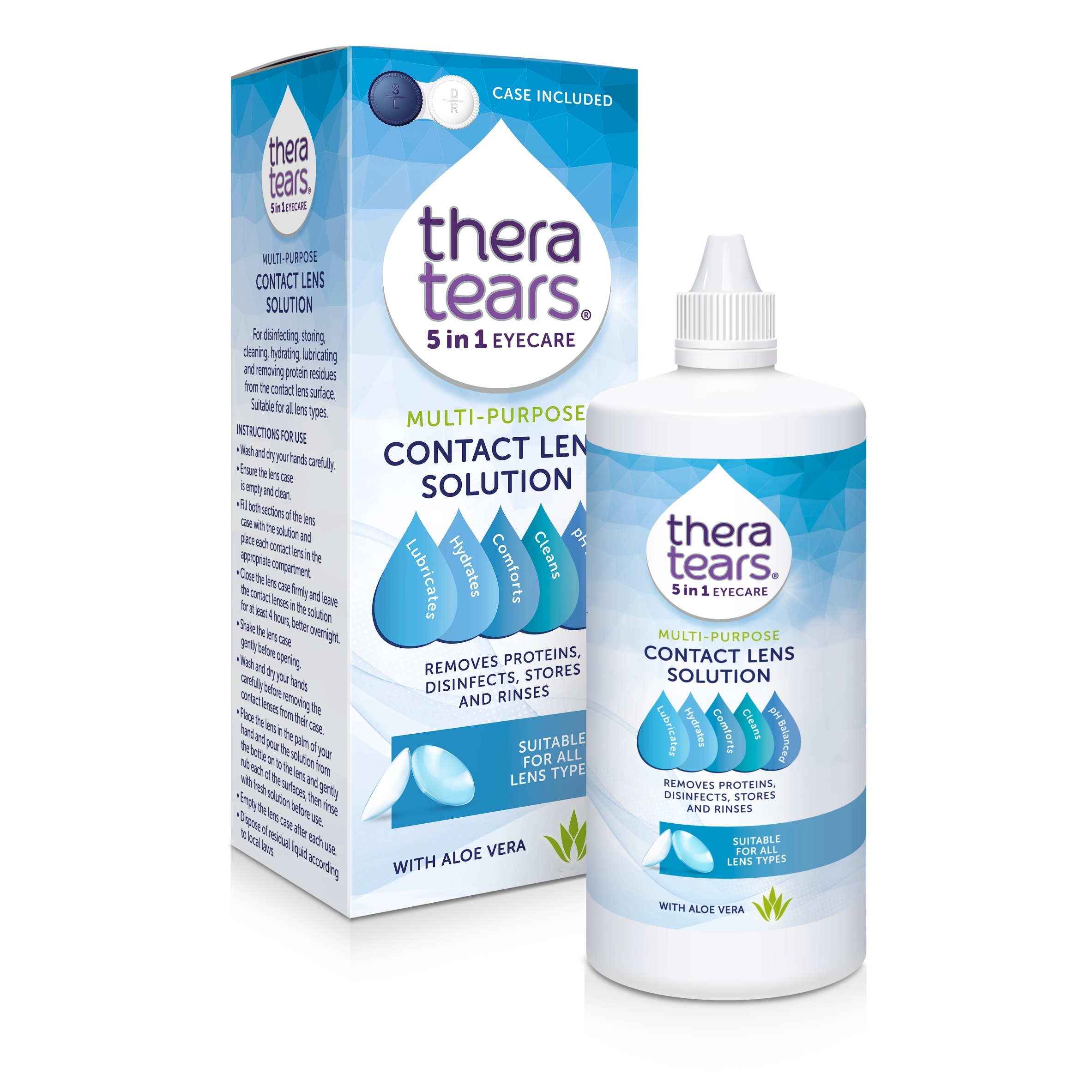 Thera Tears 5 in 1 Multi-purpose Contact Lens Solution 360ml thumbnail 2