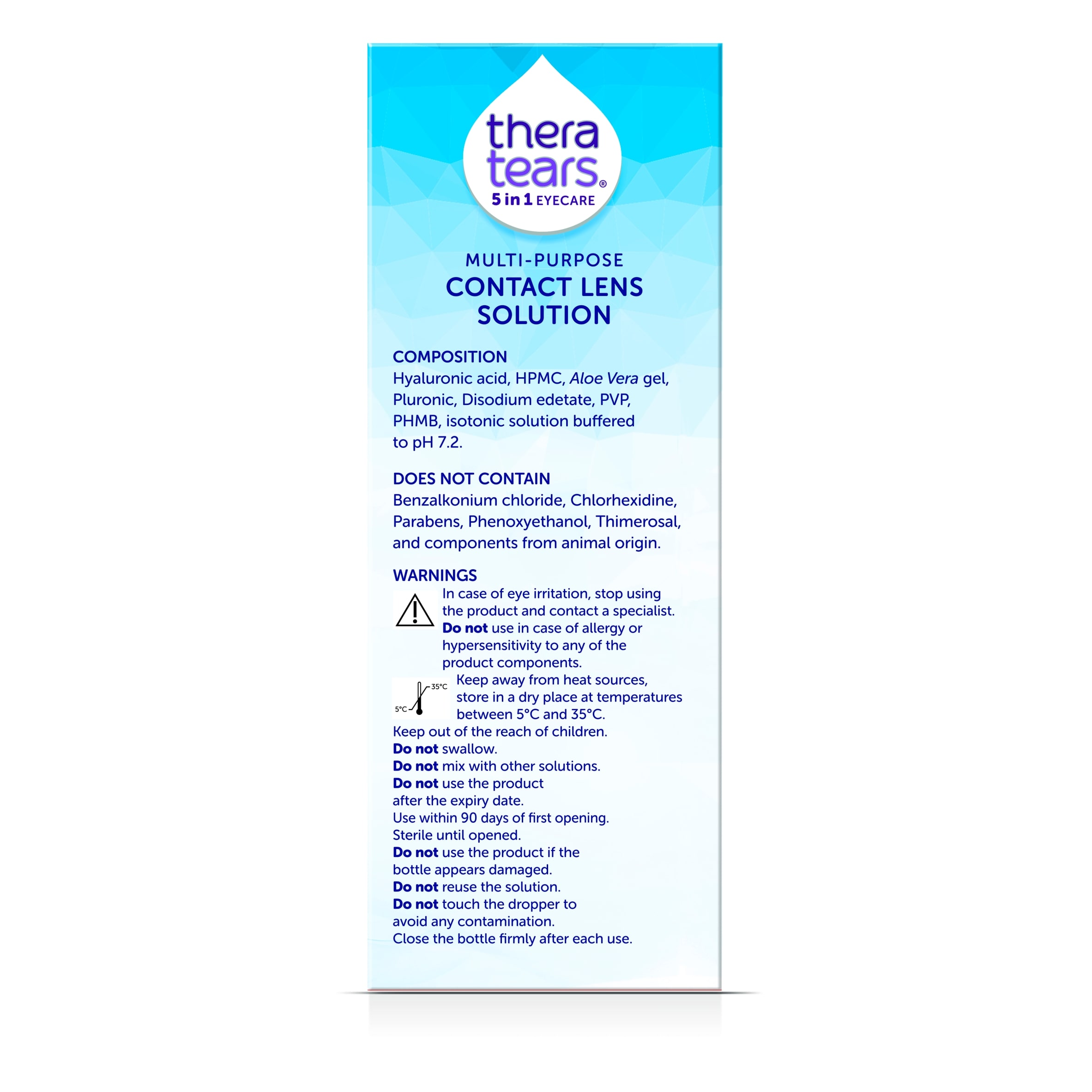 Thera Tears 5 in 1 Multi-purpose Contact Lens Solution 360ml thumbnail 3