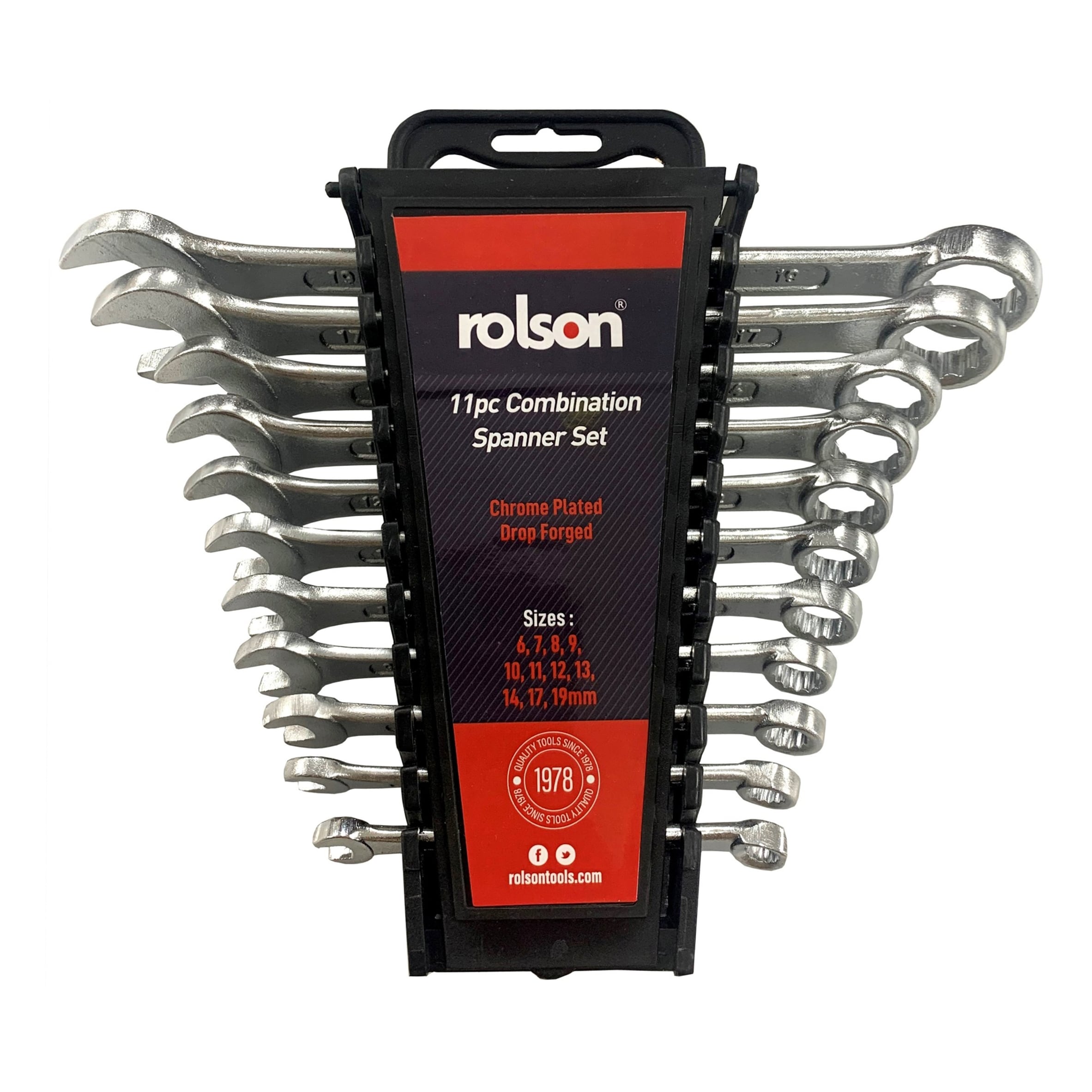 Rolson 11 Piece Combination Spanner Set