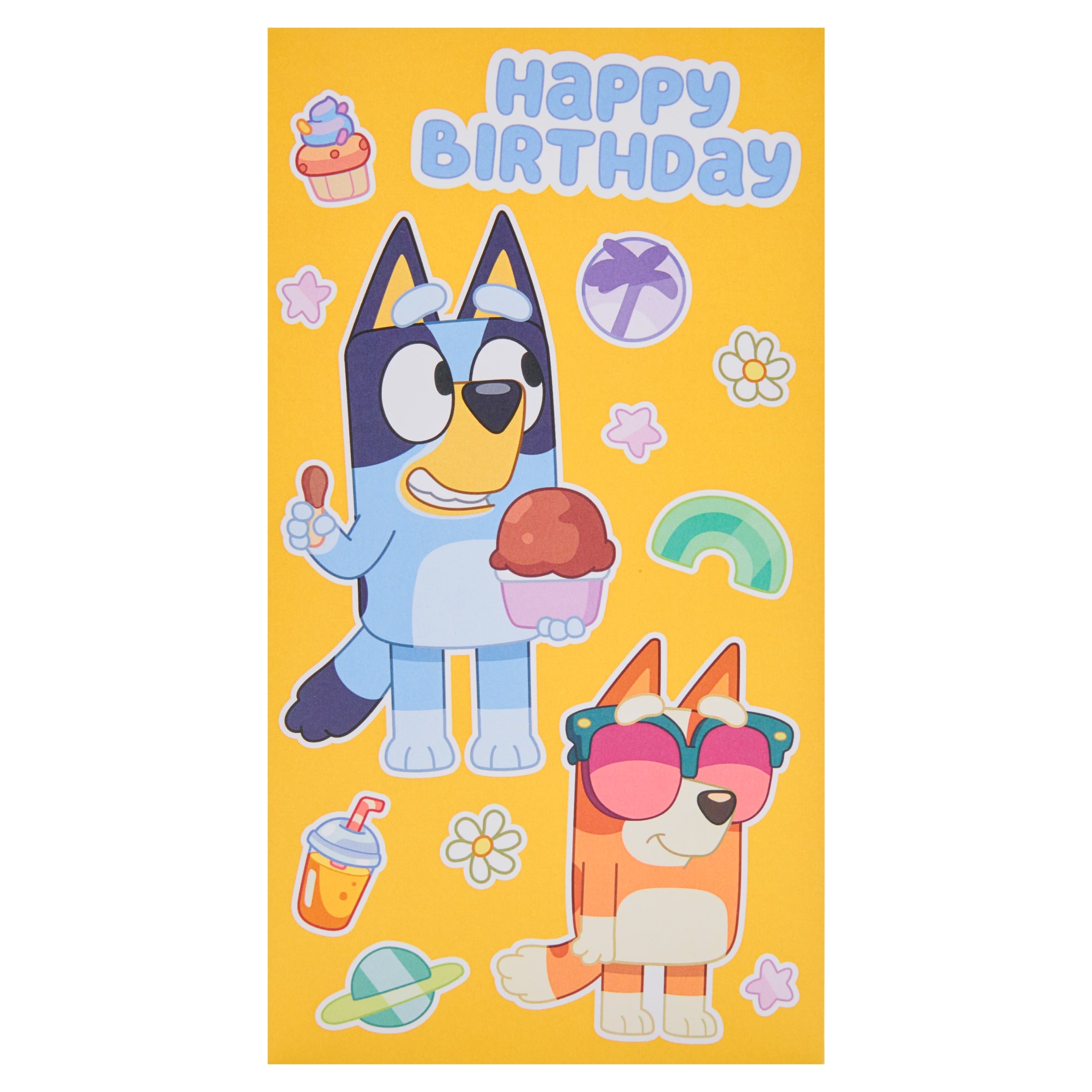 Danilo Birthday Card Happy Birthday Bluey (Sticker Sheet Inside)