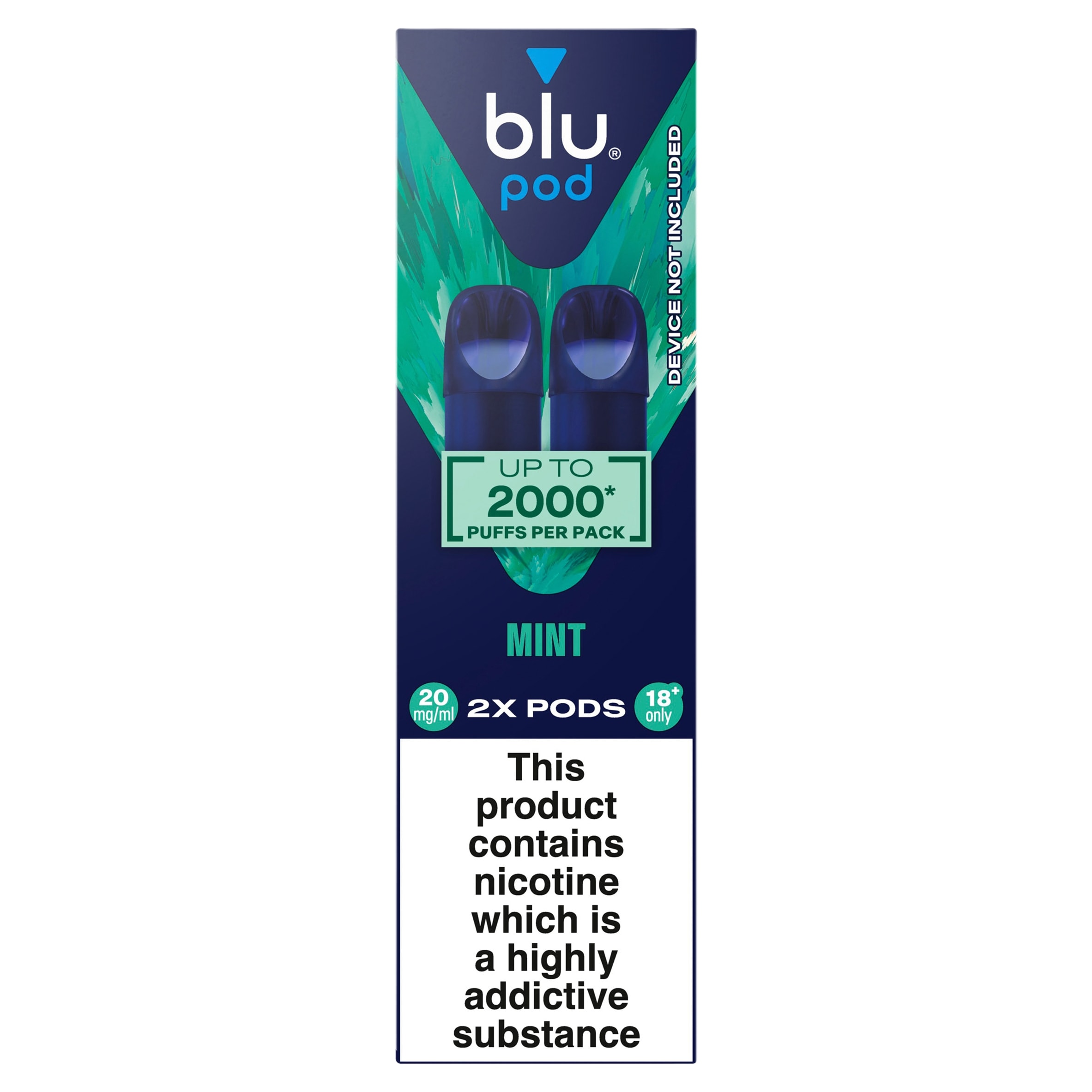 blu Pod Mint 20mg/ml 2x 2ml
