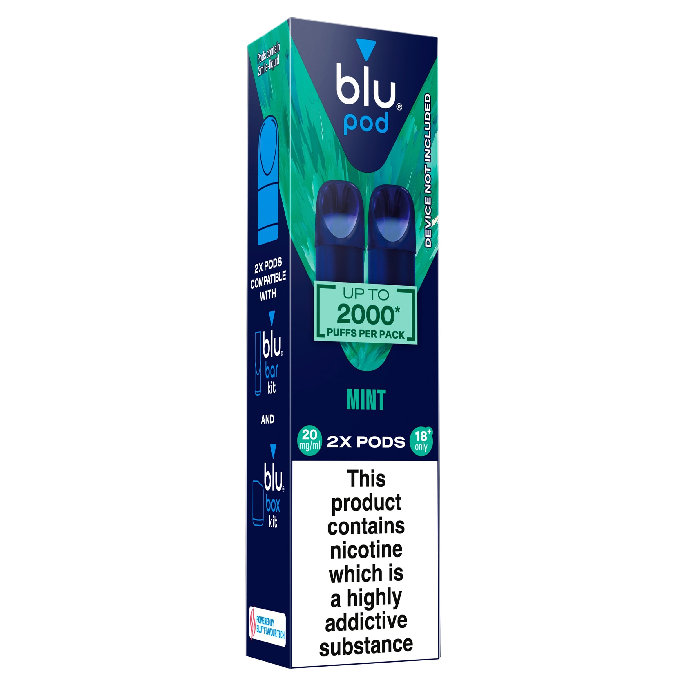 blu Pod Mint 20mg/ml 2x 2ml thumbnail 2
