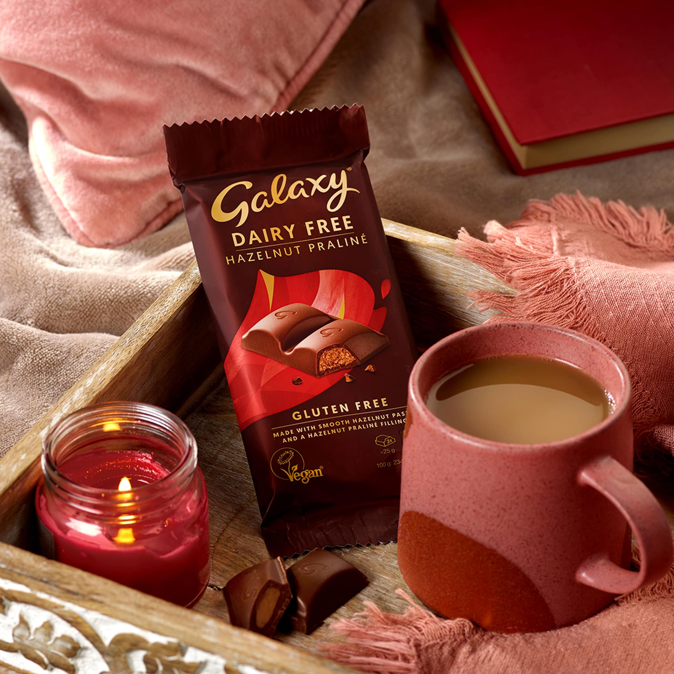 Galaxy Dairy Free Hazelnut Praline 100g thumbnail 2