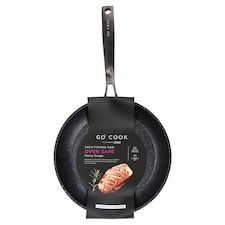 Go Cook Black Oven Safe Frypan 24cm