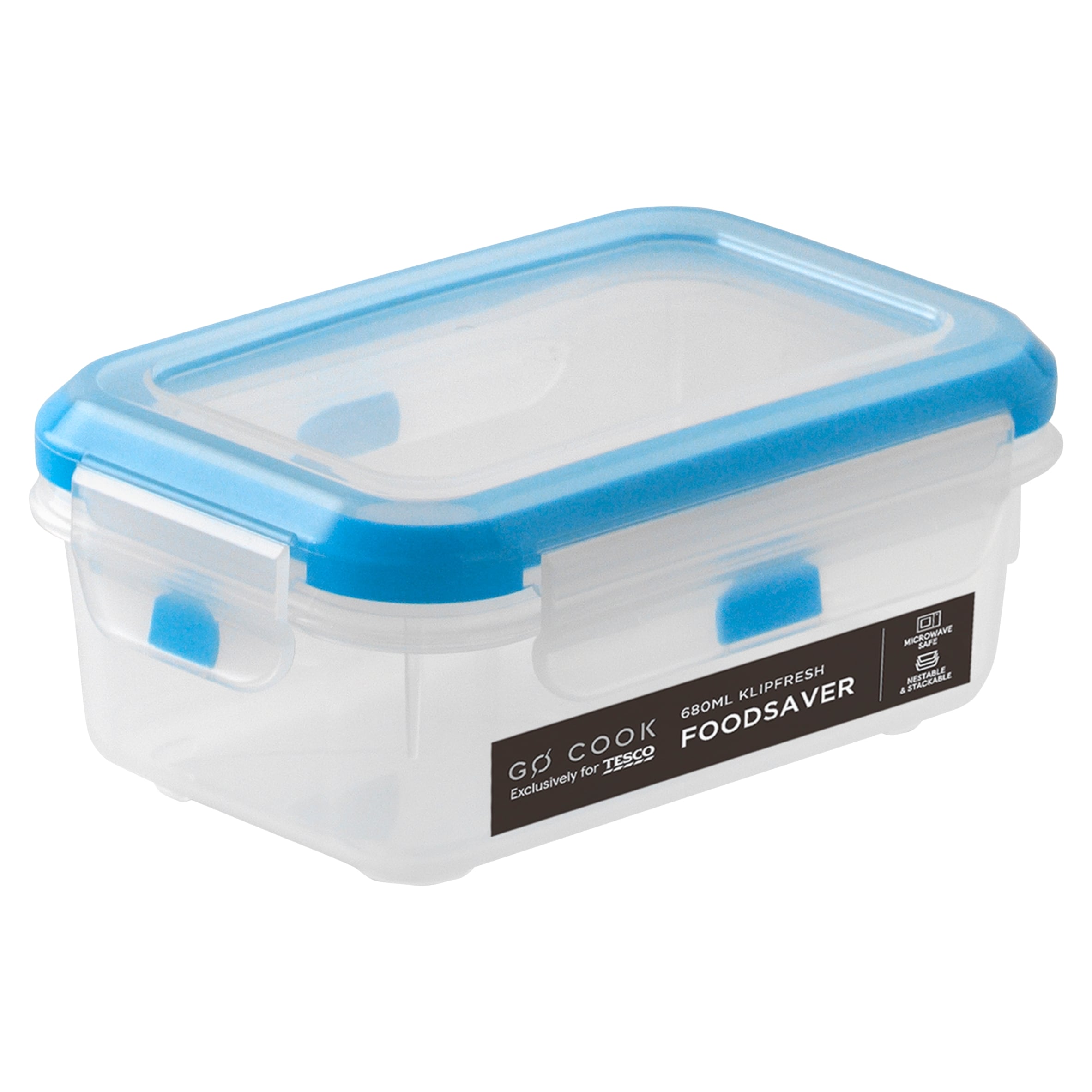 Go Cook Klipfresh Rectangle Food Storage 680ml
