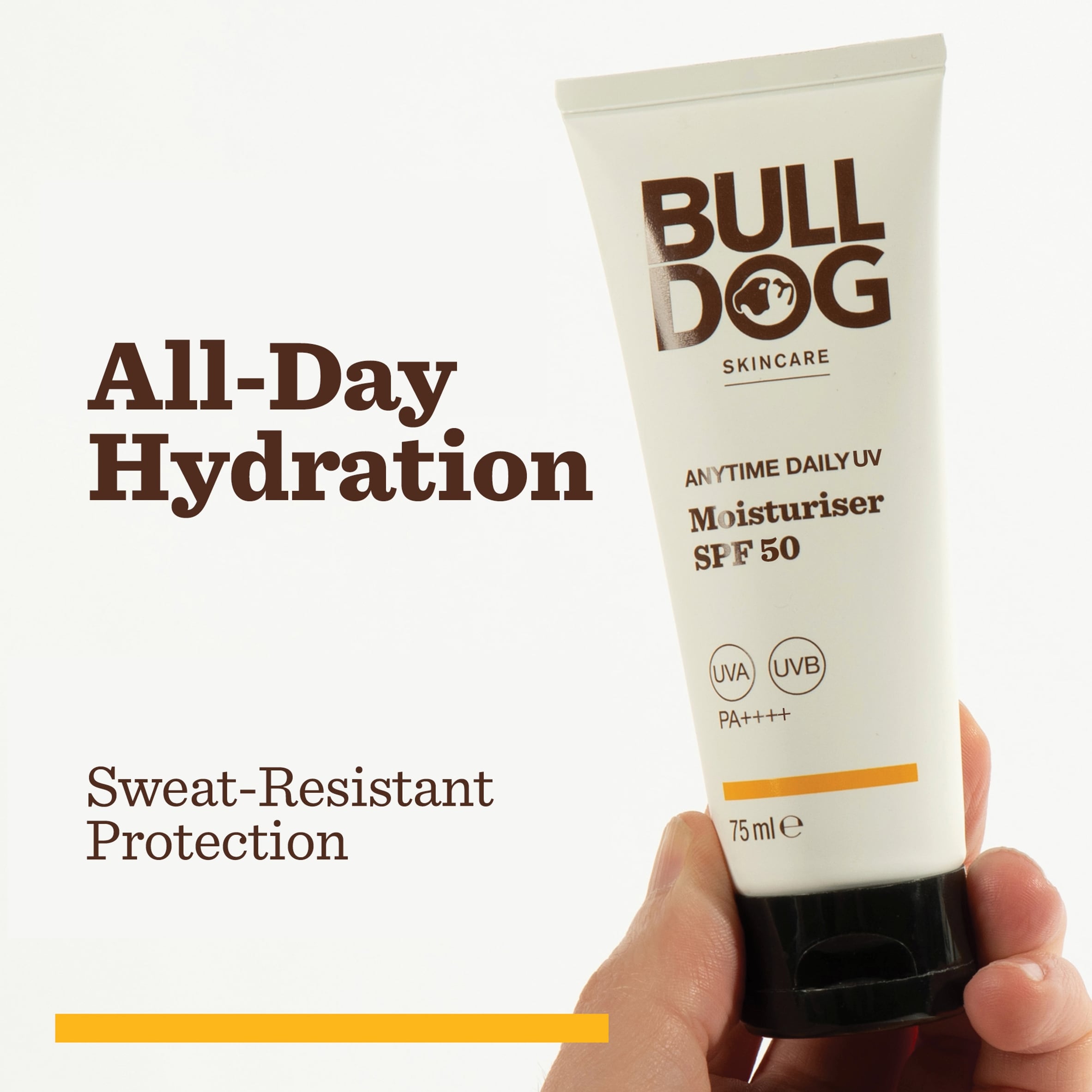 Bulldog Skincare Anytime Daily SPF50 Men's Face Moisturiser 75ml thumbnail 2