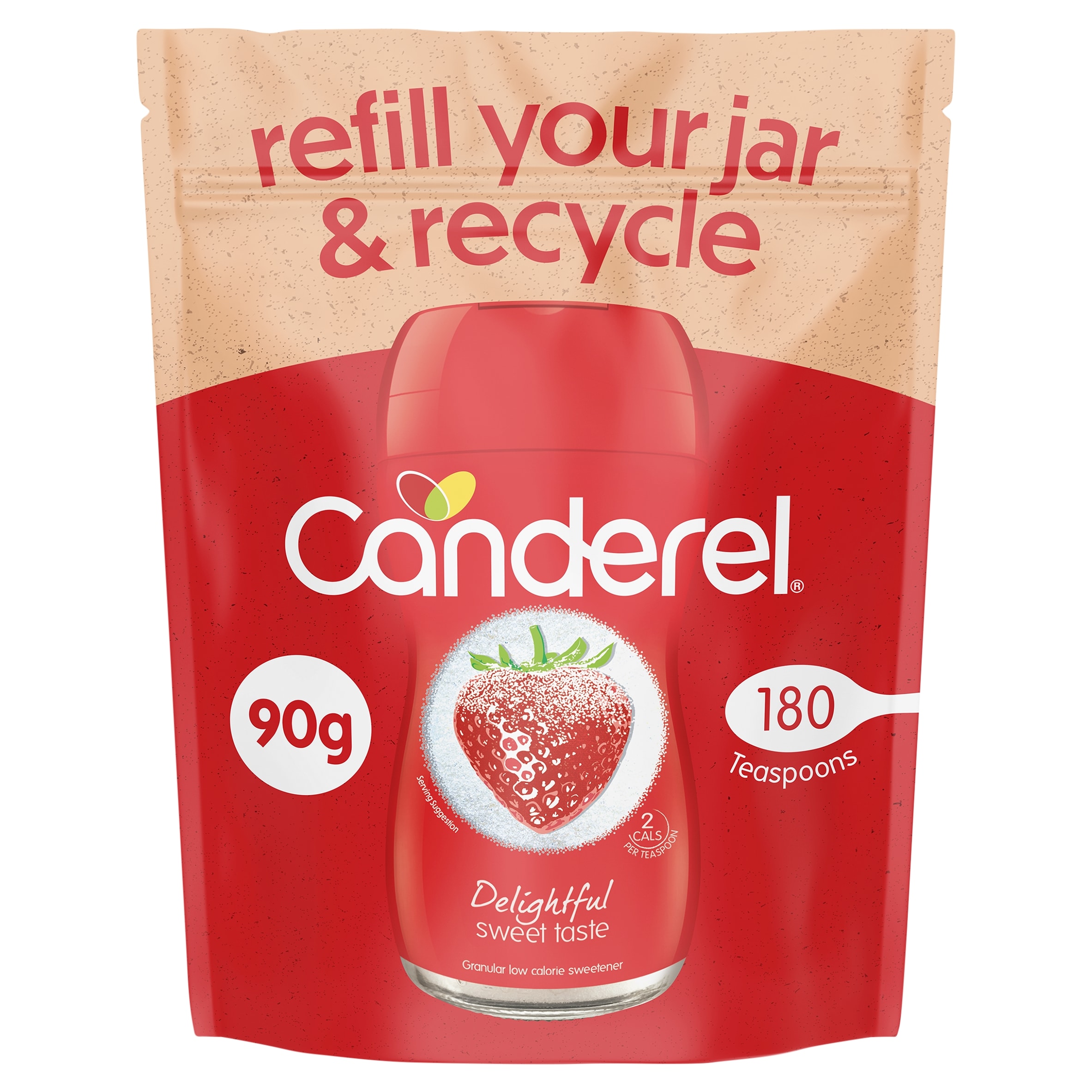 Canderel Granular Sweetener Refill Pack 90g