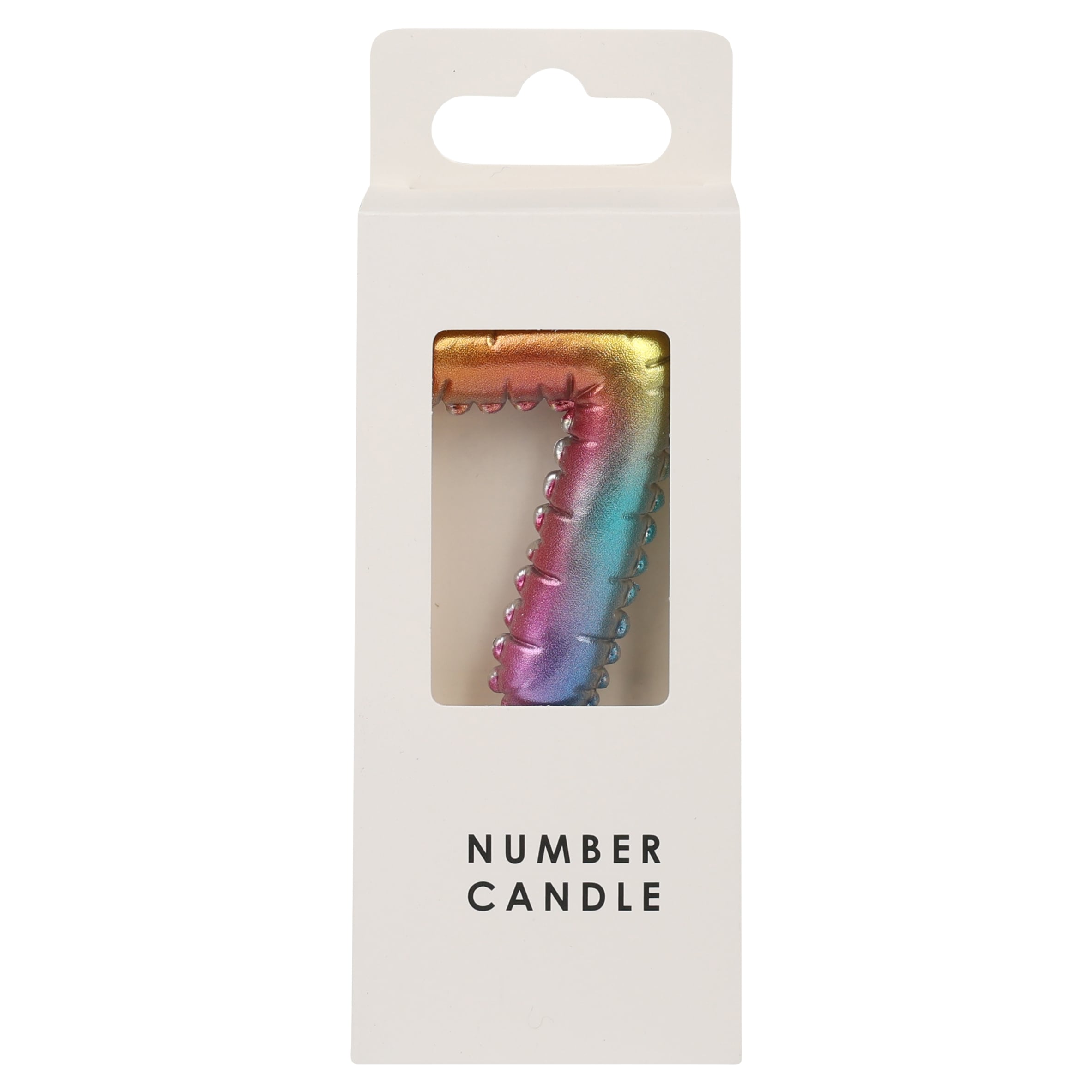 TABLE FUN NUMERICAL CANDLE NO.7 - MULTICOLOUR