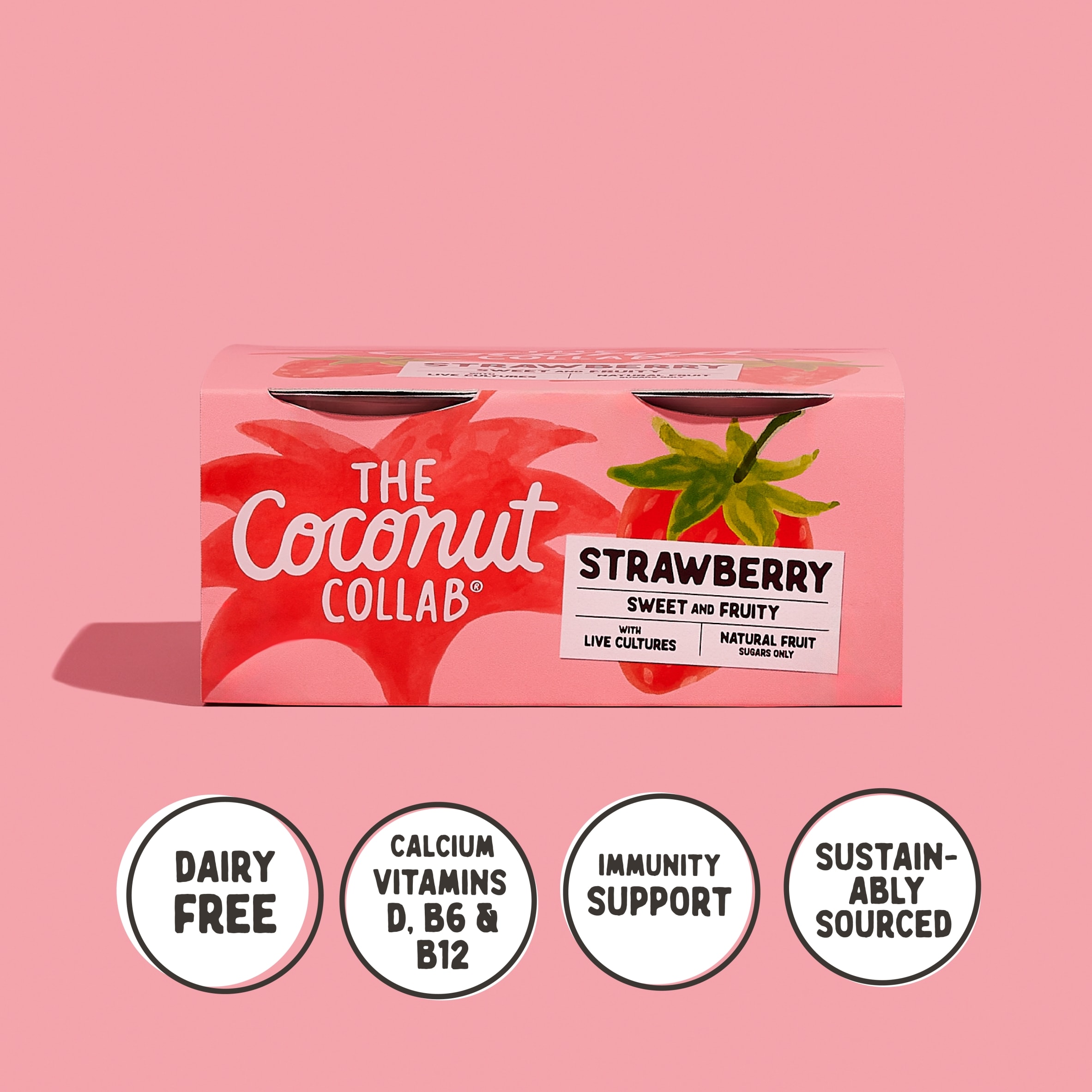 The Coconut Collab Strawberry Yoghurt Coconut Multipack 4x90g thumbnail 5
