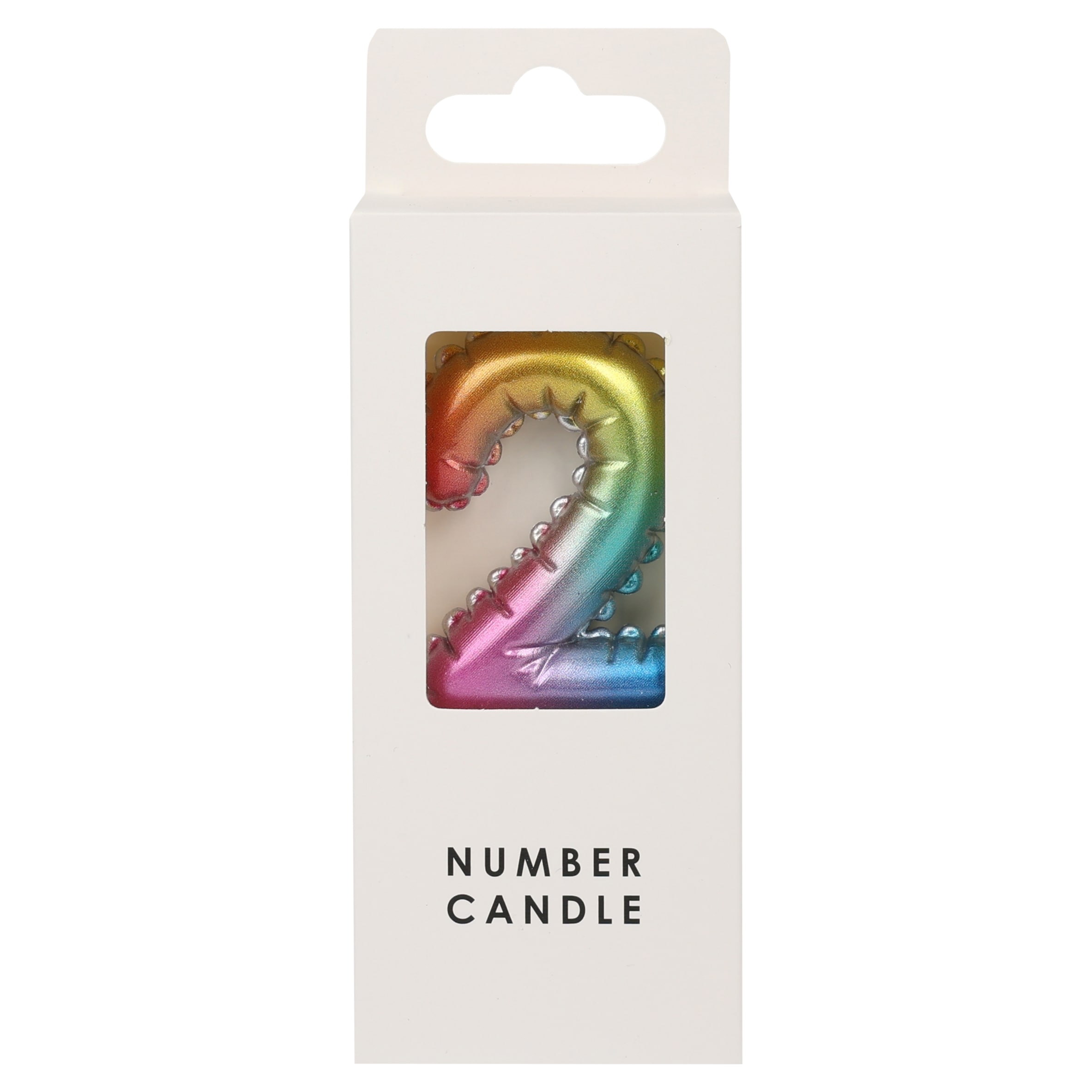 TABLE FUN NUMERICAL CANDLE NO.2 - MULTICOLOUR