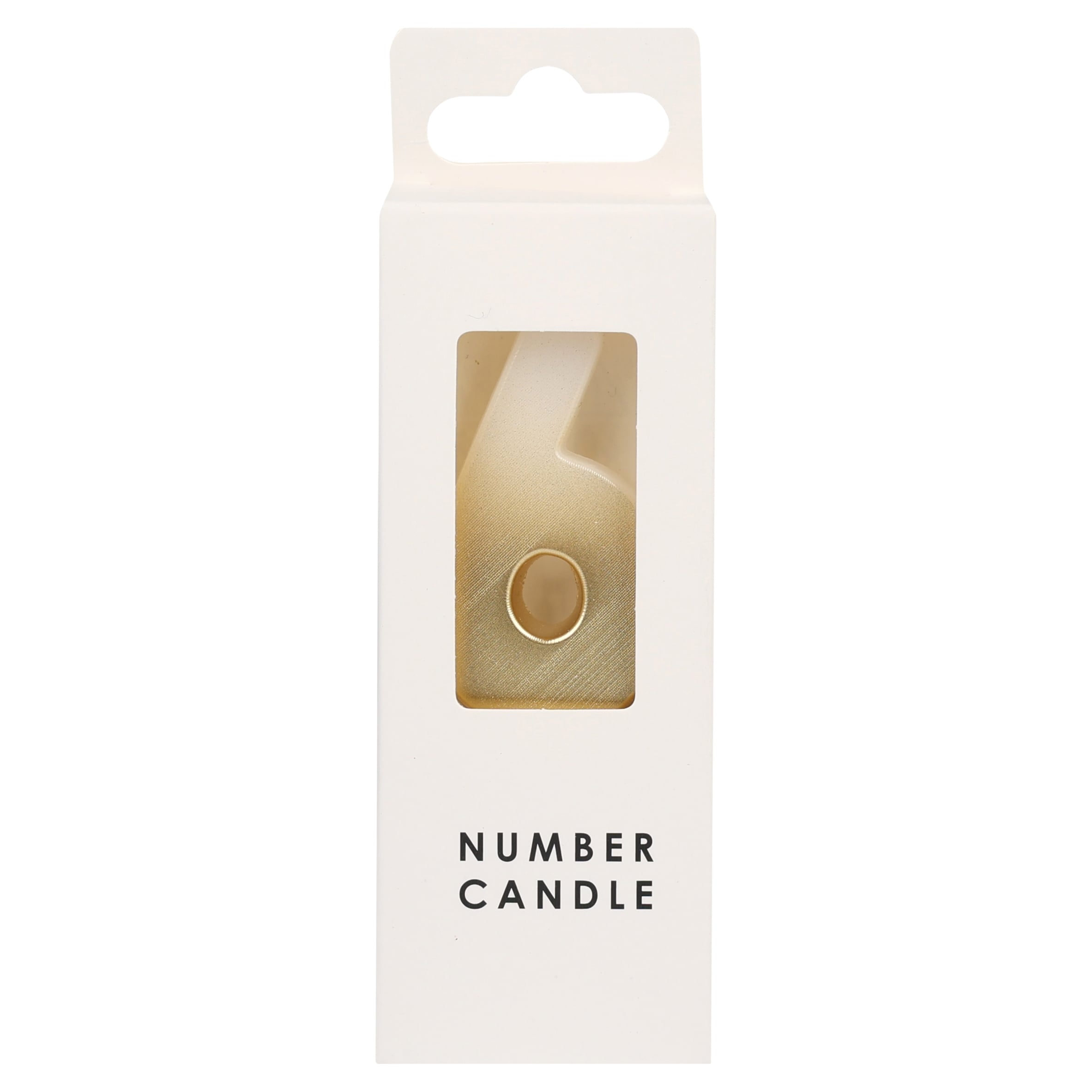 TABLE FUN NUMERICAL CANDLE NO.6 - GOLD