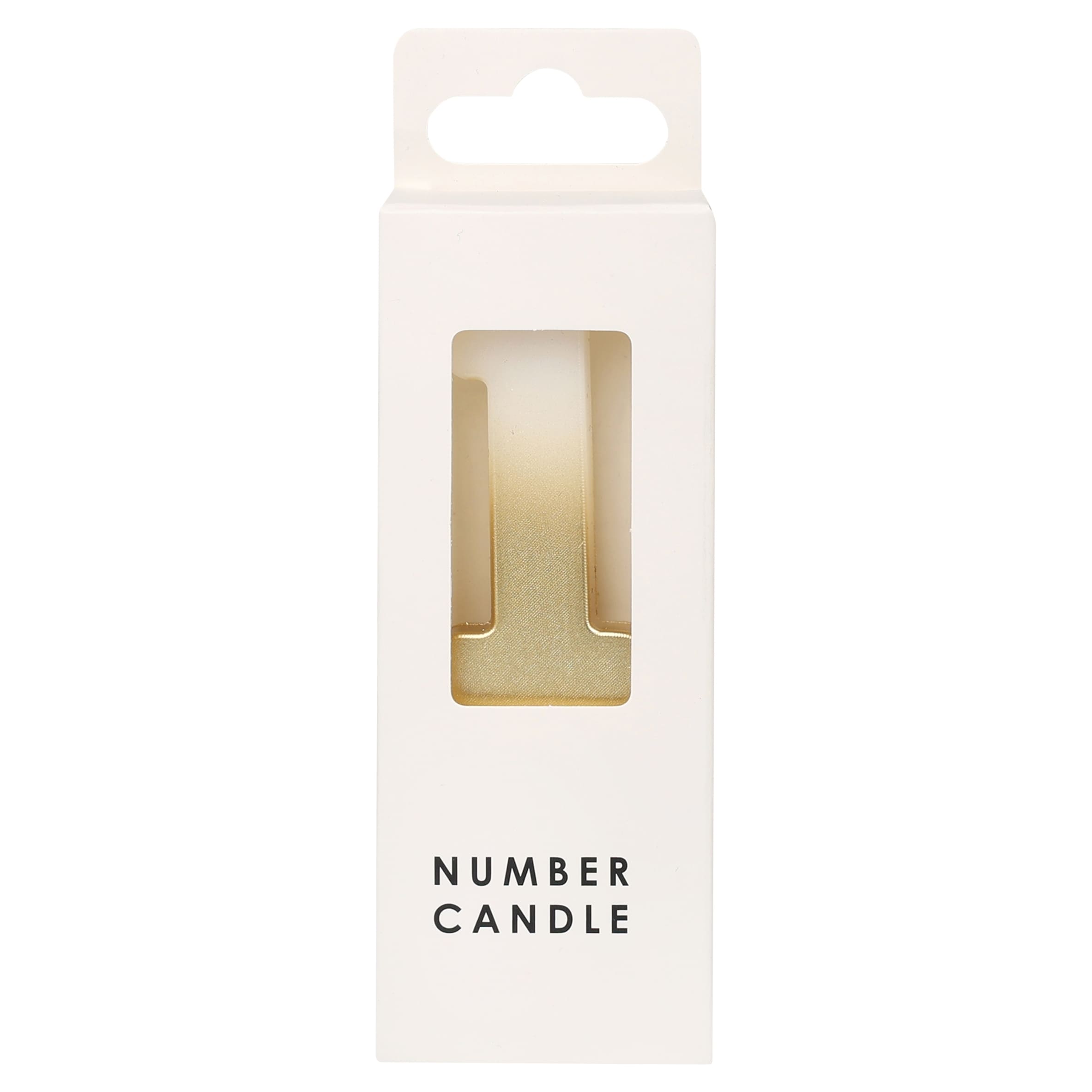 TABLE FUN NUMERICAL CANDLE NO. 1 - GOLD