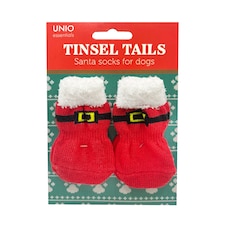 Pet Dog Santa Socks Christmas Gift