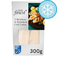 Tesco Finest 2 Skinless & Boneless Cod Loins 300g