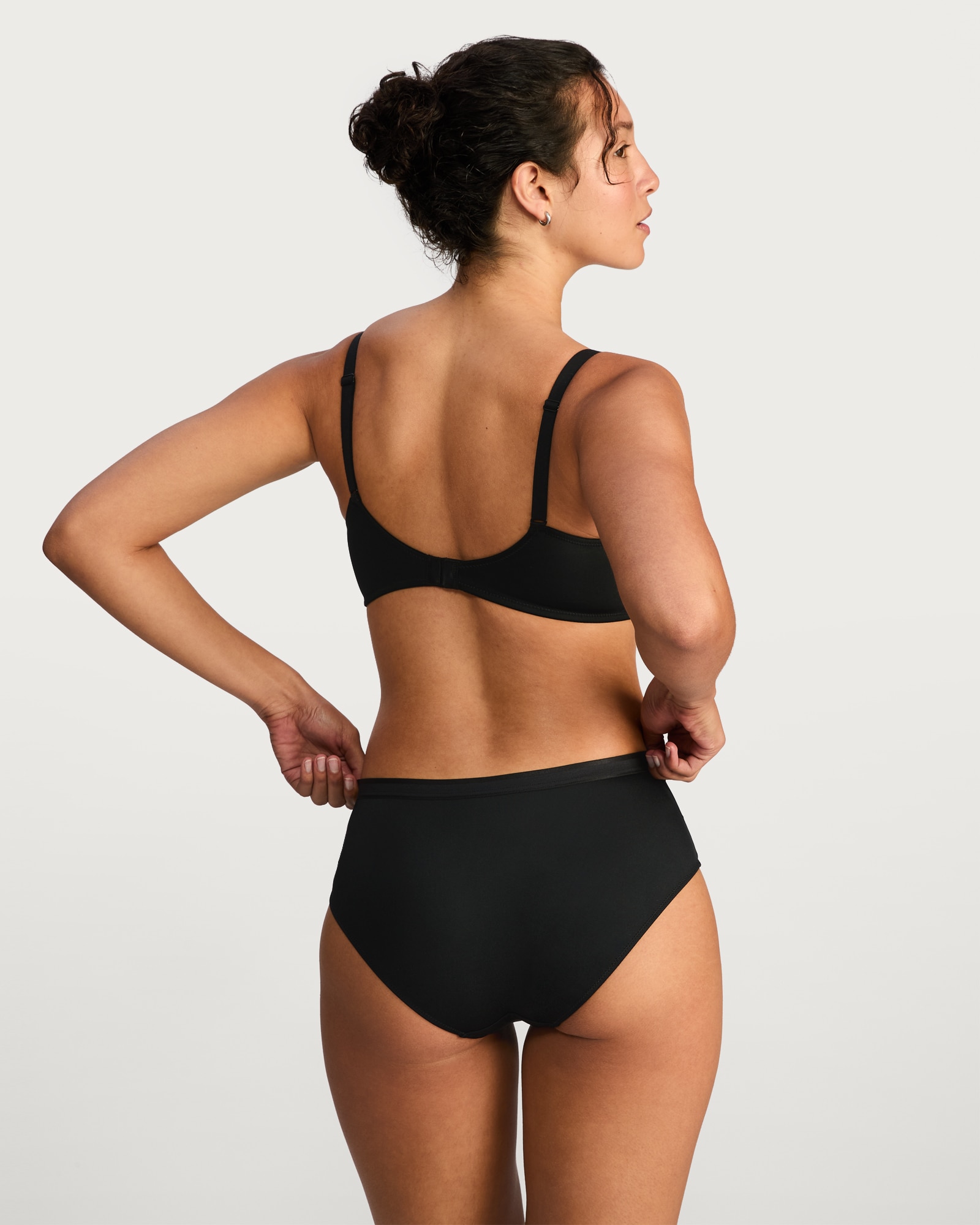 F&F 2-Pack Non Wired Striped Plunge Bras in Multi thumbnail 3