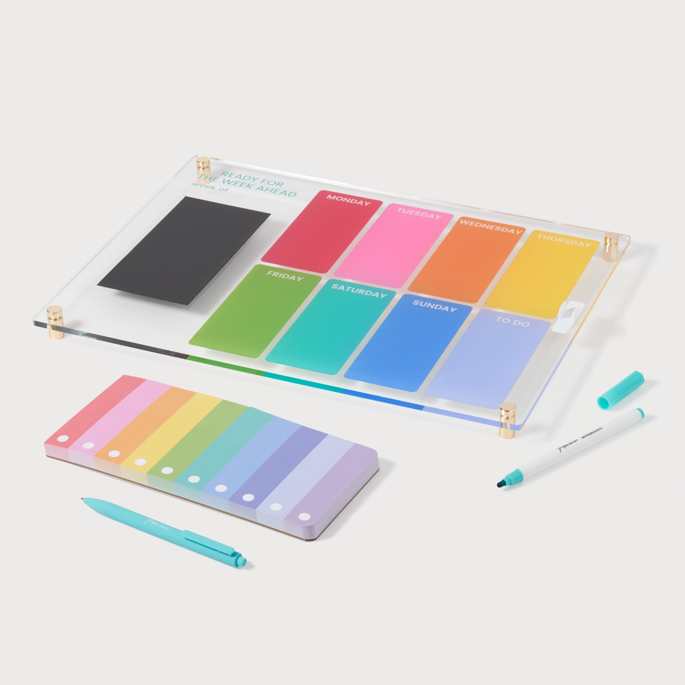 Paperchase Rainbow A3 Acrylic Wall Planner w/ Pad thumbnail 3