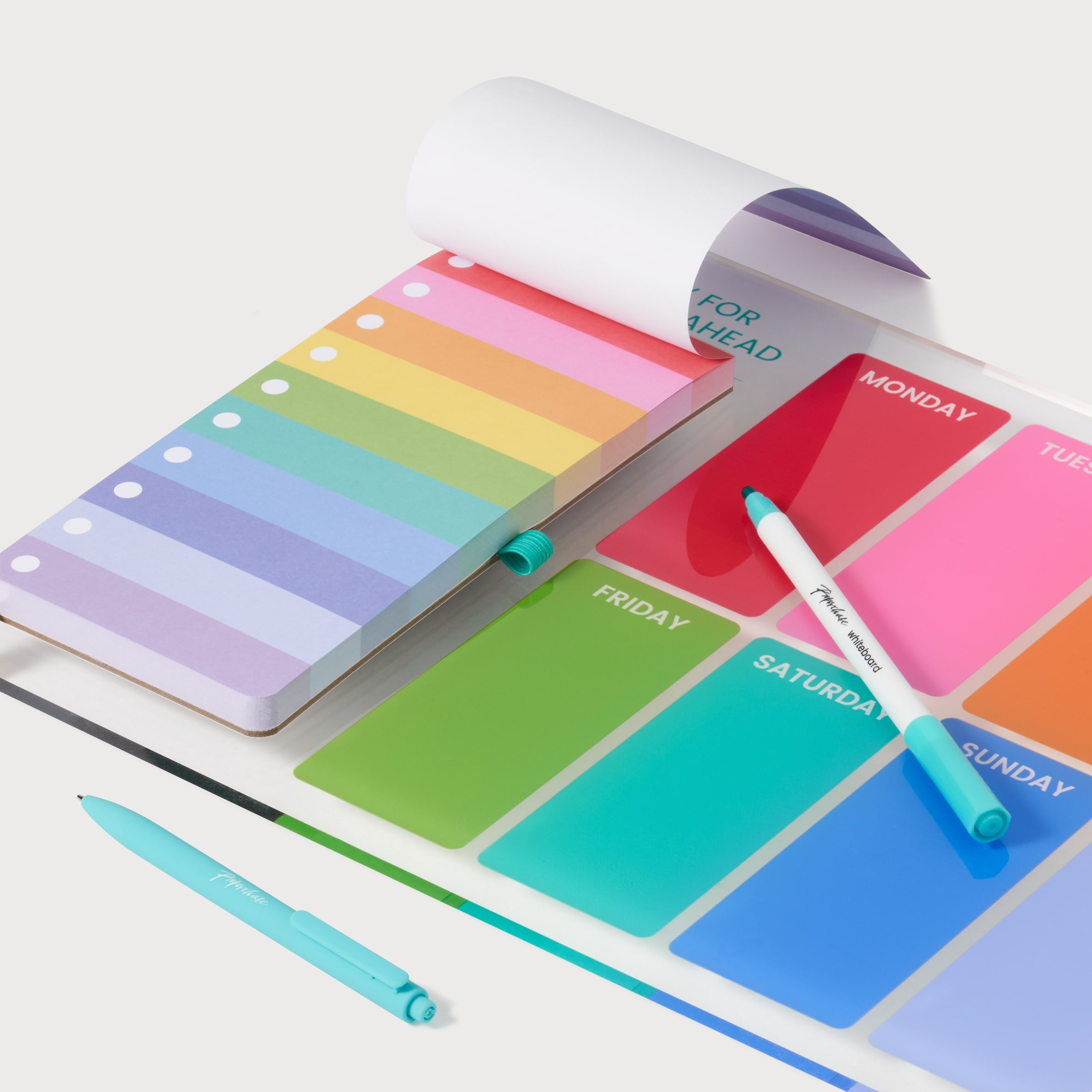 Paperchase Rainbow A3 Acrylic Wall Planner w/ Pad thumbnail 4