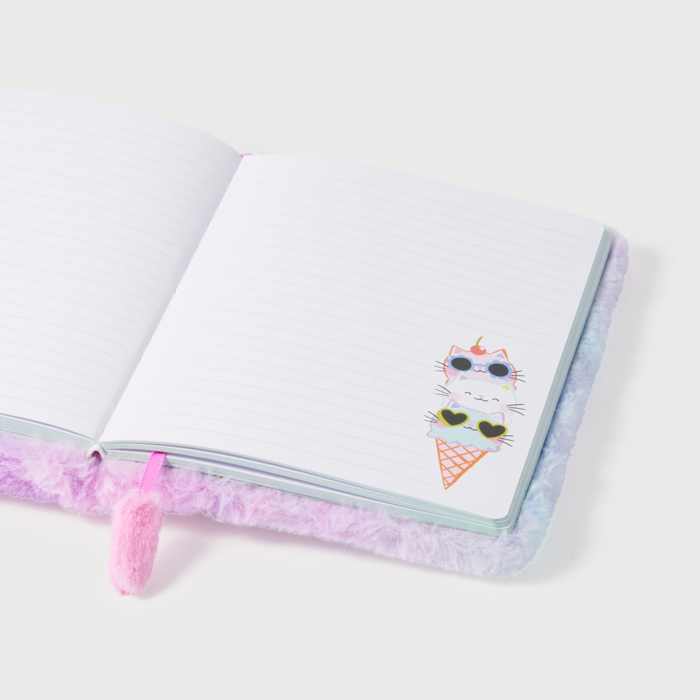 Paperchase On Vacay A5 Fluffy Cat Notebook thumbnail 3