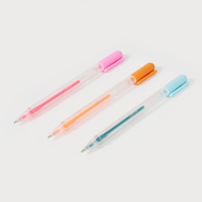 Paperchase On Vacay 3 Pack Multi colour Gel Pens thumbnail 3