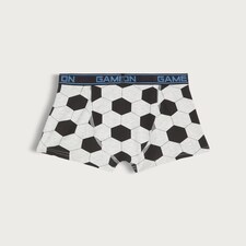 F&F Boys 5-Pack Cotton Rich Football Print Trunks in Blue thumbnail 2