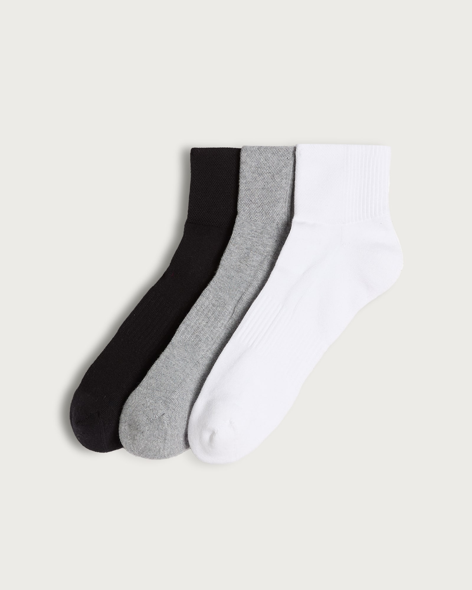 F&F Active 3-Pack Cotton Rich Mid Length Sports Socks  in Multi
