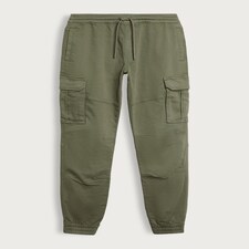F&F Slim Fit Cargo Trousers in Khaki thumbnail 4